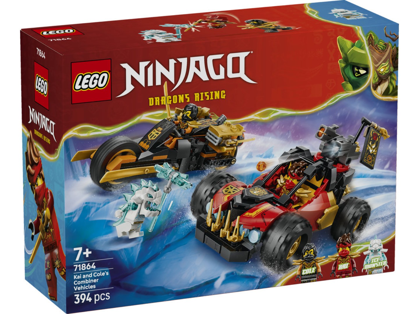 Конструктор LEGO Ninjago Комбіновані транспортні засоби Кая та Коула (71864) — фото 12