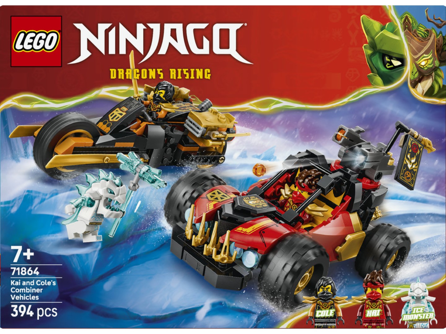 Конструктор LEGO Ninjago Комбіновані транспортні засоби Кая та Коула (71864) — фото 13