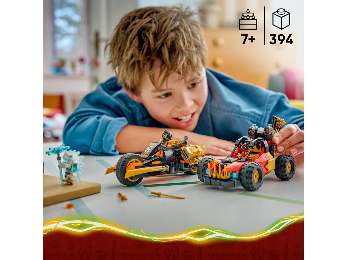 Конструктор LEGO Ninjago Комбіновані транспортні засоби Кая та Коула (71864) — фото 4