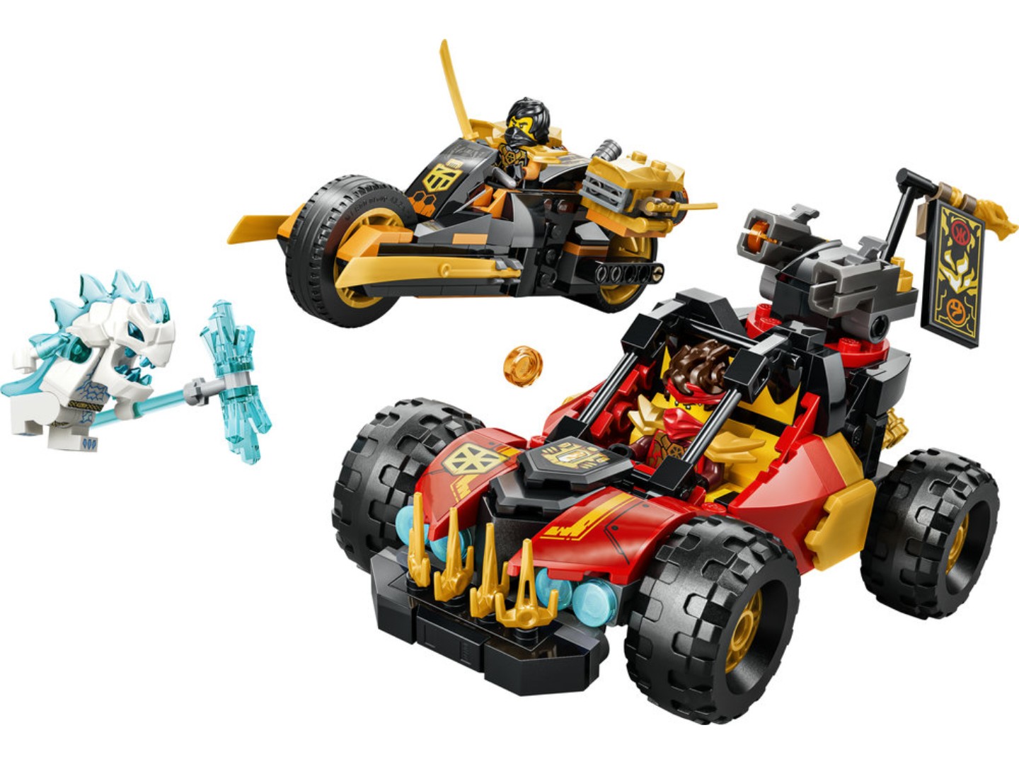 Конструктор LEGO Ninjago Комбіновані транспортні засоби Кая та Коула (71864) — фото 3