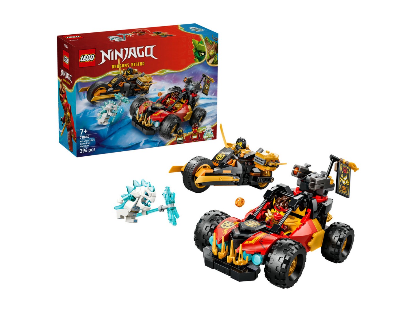 Конструктор LEGO Ninjago Комбіновані транспортні засоби Кая та Коула (71864) — фото 1