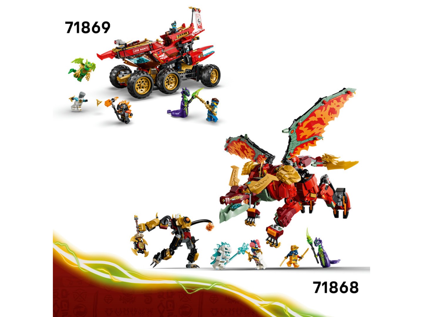 Конструктор LEGO Ninjago Дракон-трансформер Вайлдфаєр (71868) — фото 9