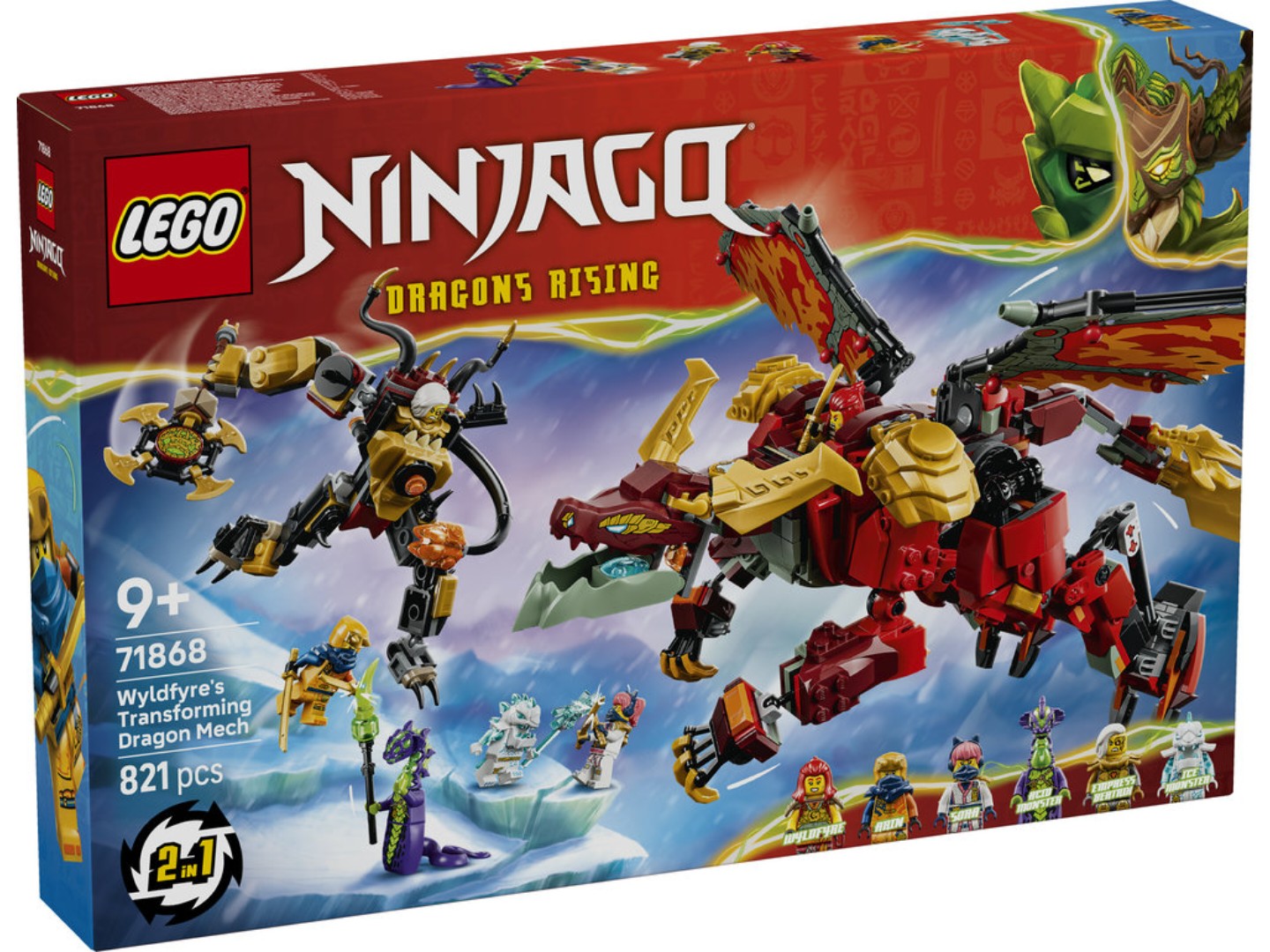Конструктор LEGO Ninjago Дракон-трансформер Вайлдфаєр (71868) — фото 12