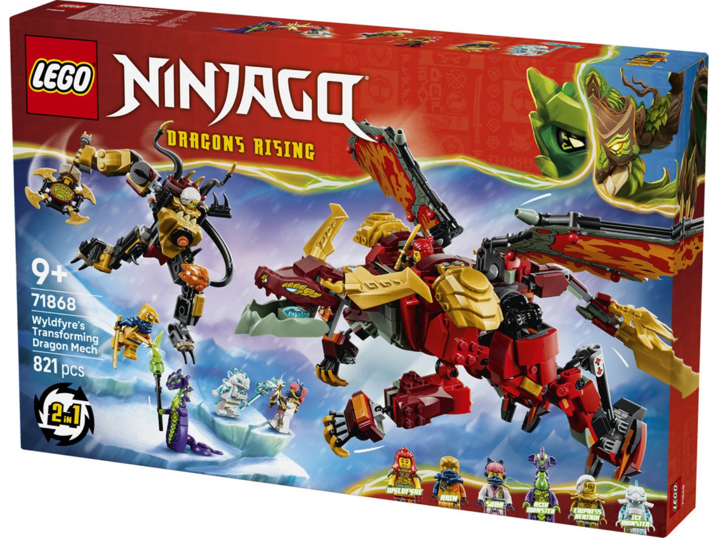 Конструктор LEGO Ninjago Дракон-трансформер Вайлдфаєр (71868) — фото 14