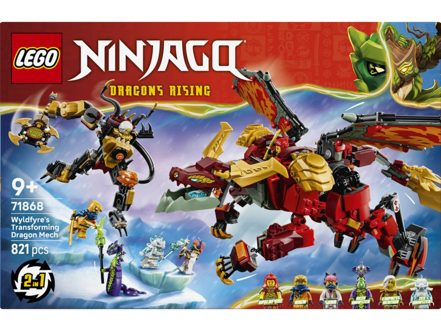 Конструктор LEGO Ninjago Дракон-трансформер Вайлдфаєр (71868) — фото 13