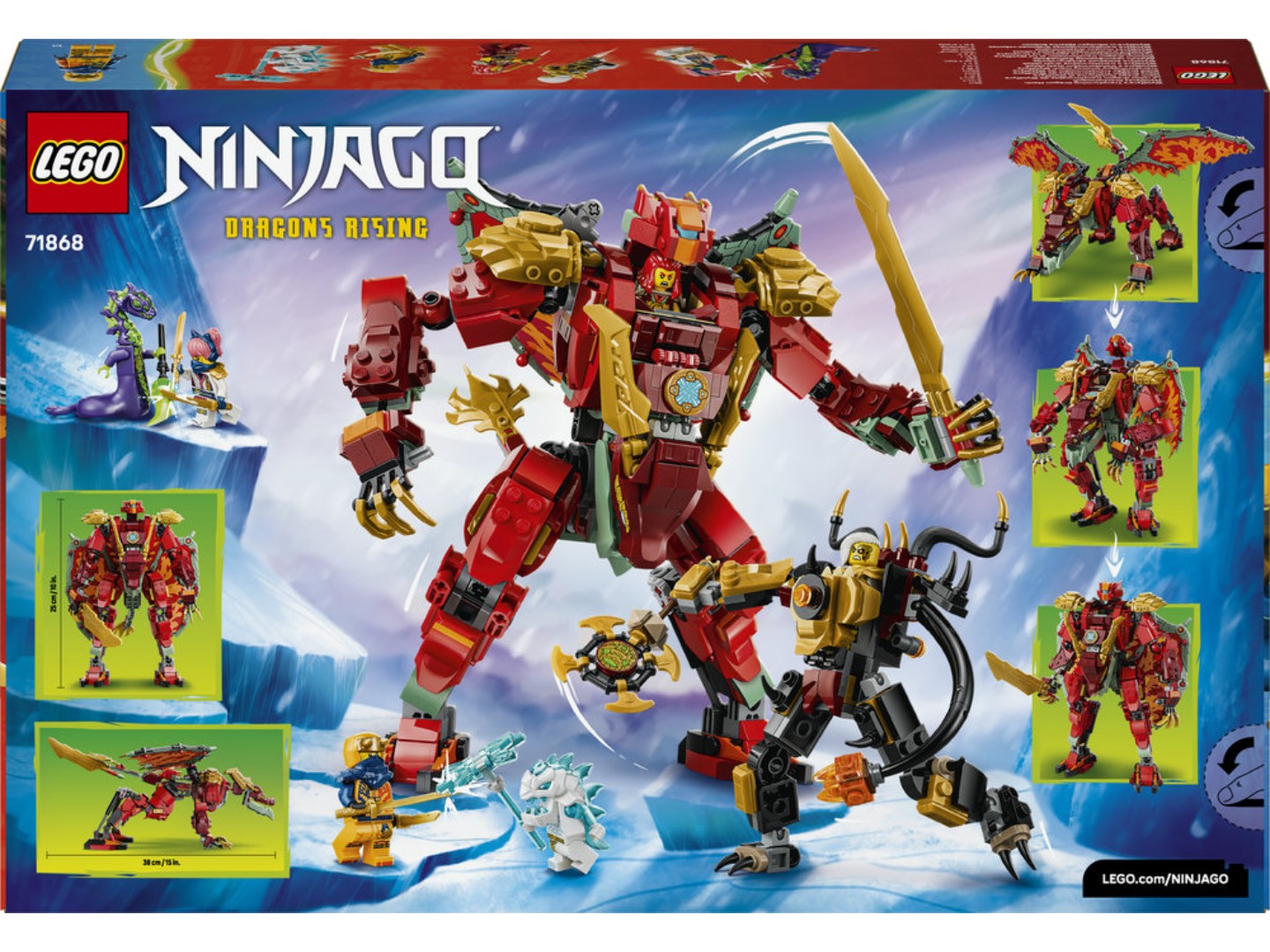 Конструктор LEGO Ninjago Дракон-трансформер Вайлдфаєр (71868) — фото 2