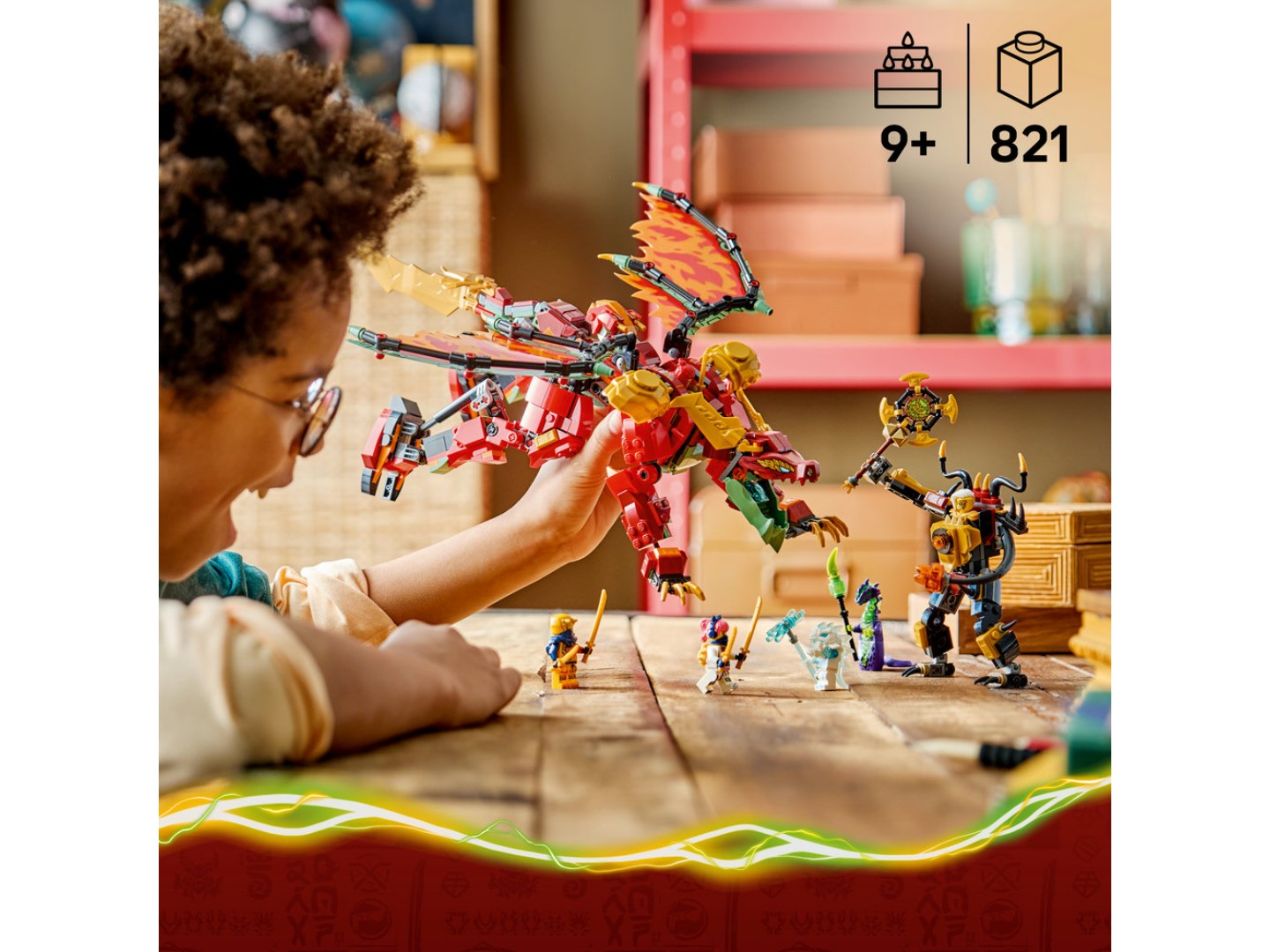 Конструктор LEGO Ninjago Дракон-трансформер Вайлдфаєр (71868) — фото 4