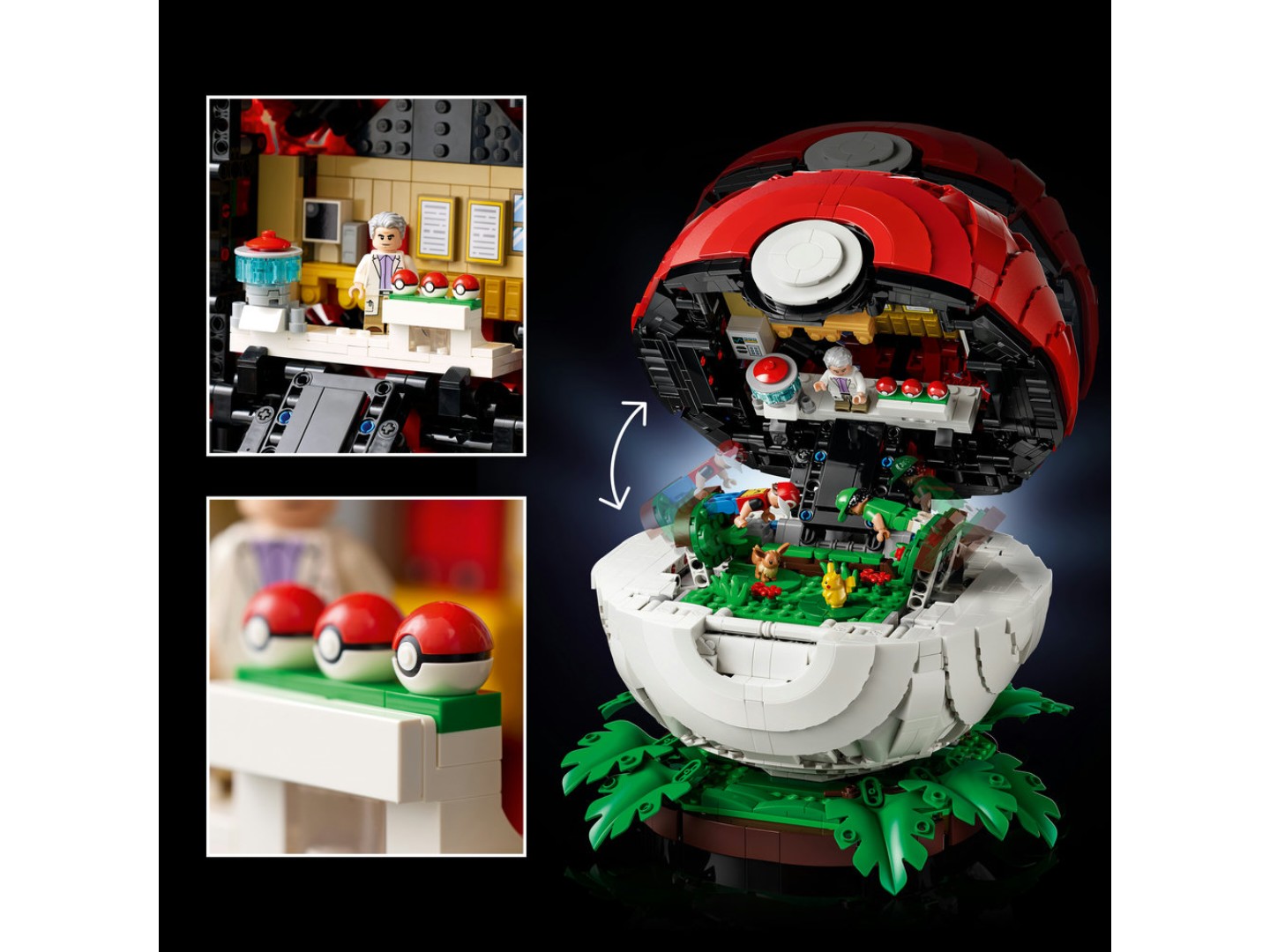 Конструктор LEGO Pokémon Покебол із знаковими моментами роботи Тренерів (72154) — фото 8