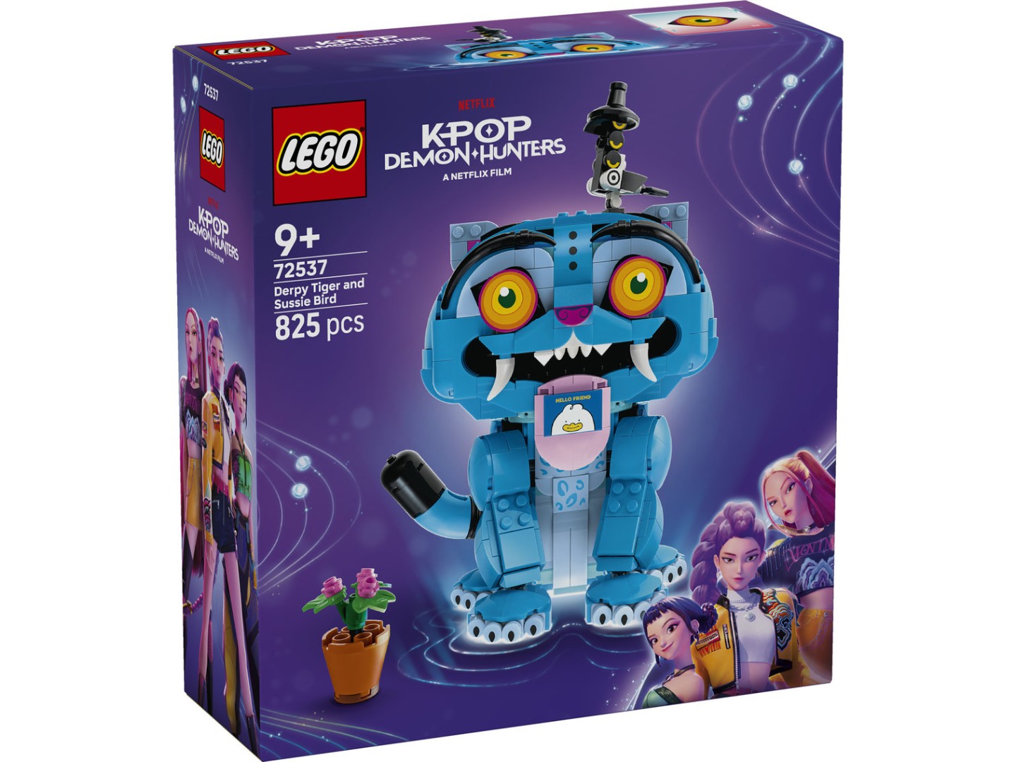 Конструктор LEGO KPop Demon Hunters Тигр Дерпі та пташка Сассі (72537) — фото 10