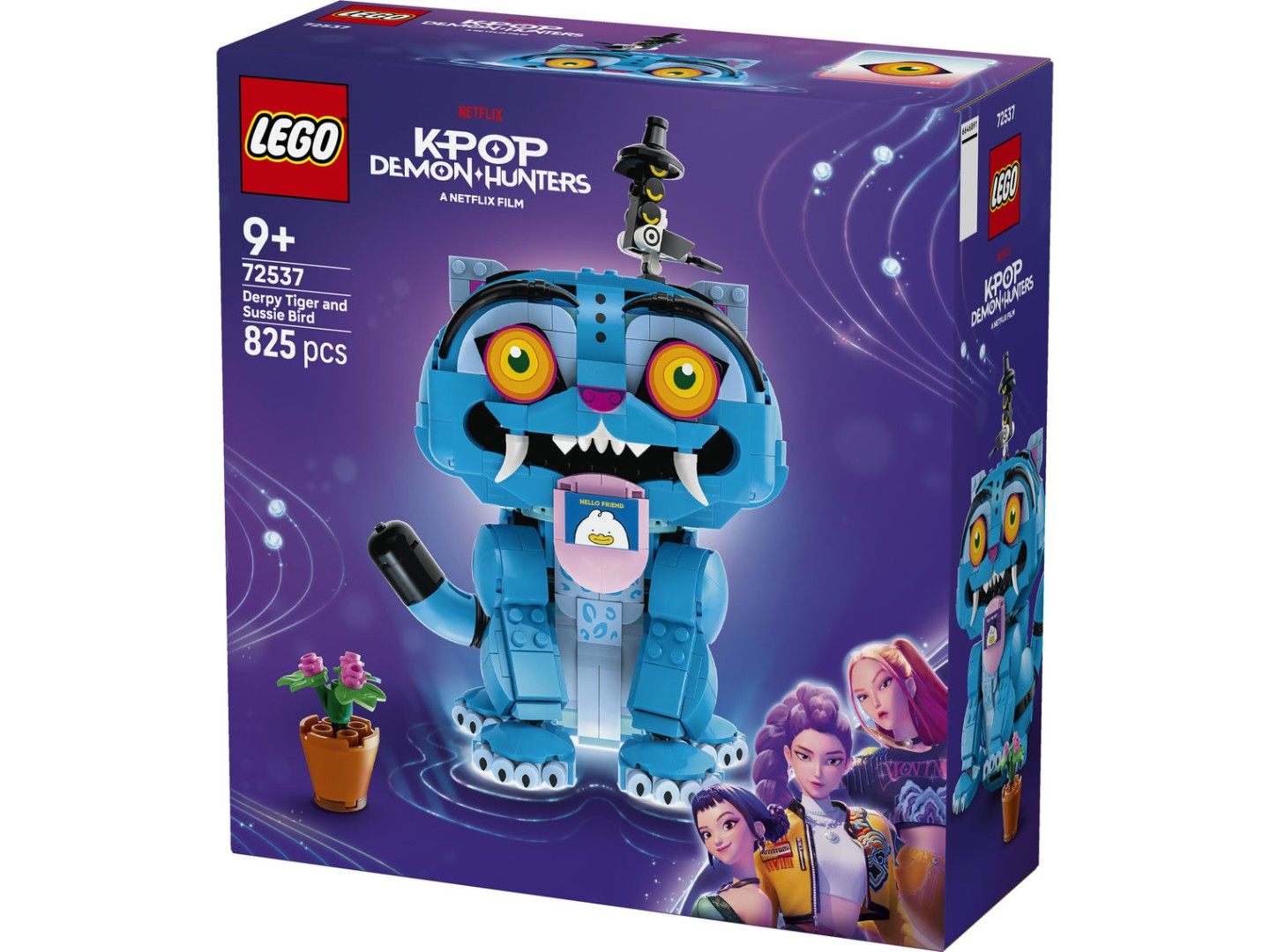 Конструктор LEGO KPop Demon Hunters Тигр Дерпі та пташка Сассі (72537) — фото 12