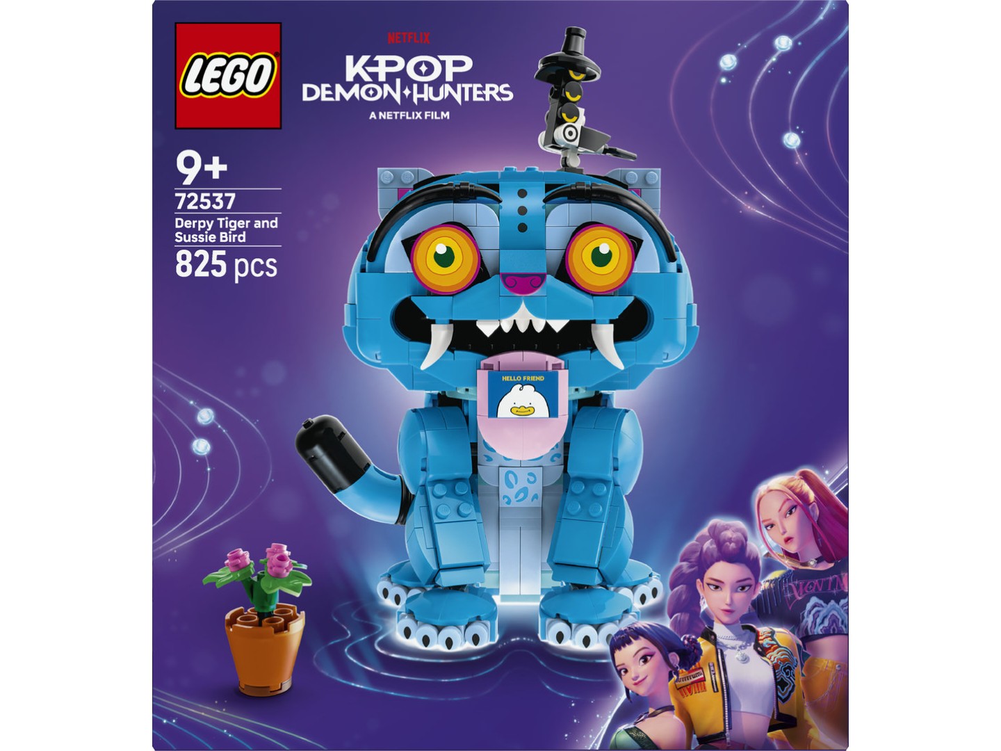 Конструктор LEGO KPop Demon Hunters Тигр Дерпі та пташка Сассі (72537) — фото 11