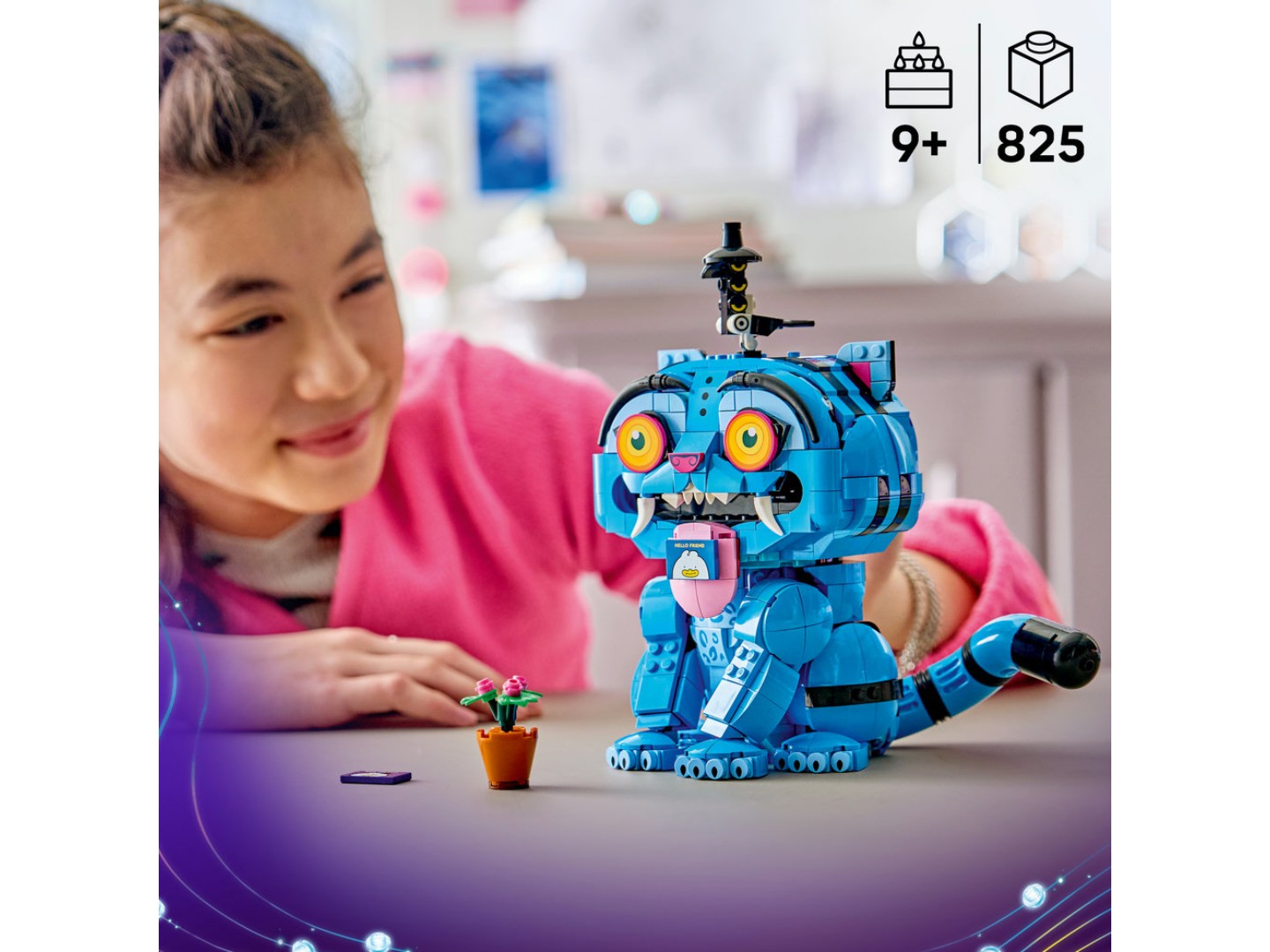 Конструктор LEGO KPop Demon Hunters Тигр Дерпі та пташка Сассі (72537) — фото 4