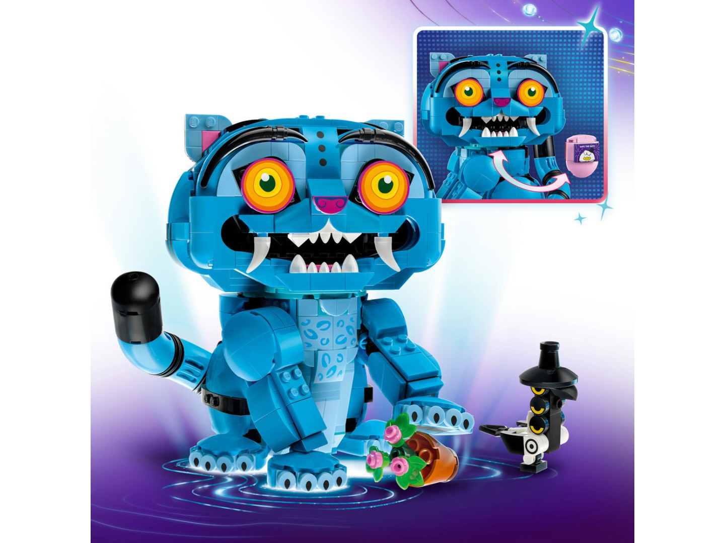 Конструктор LEGO KPop Demon Hunters Тигр Дерпі та пташка Сассі (72537) — фото 8