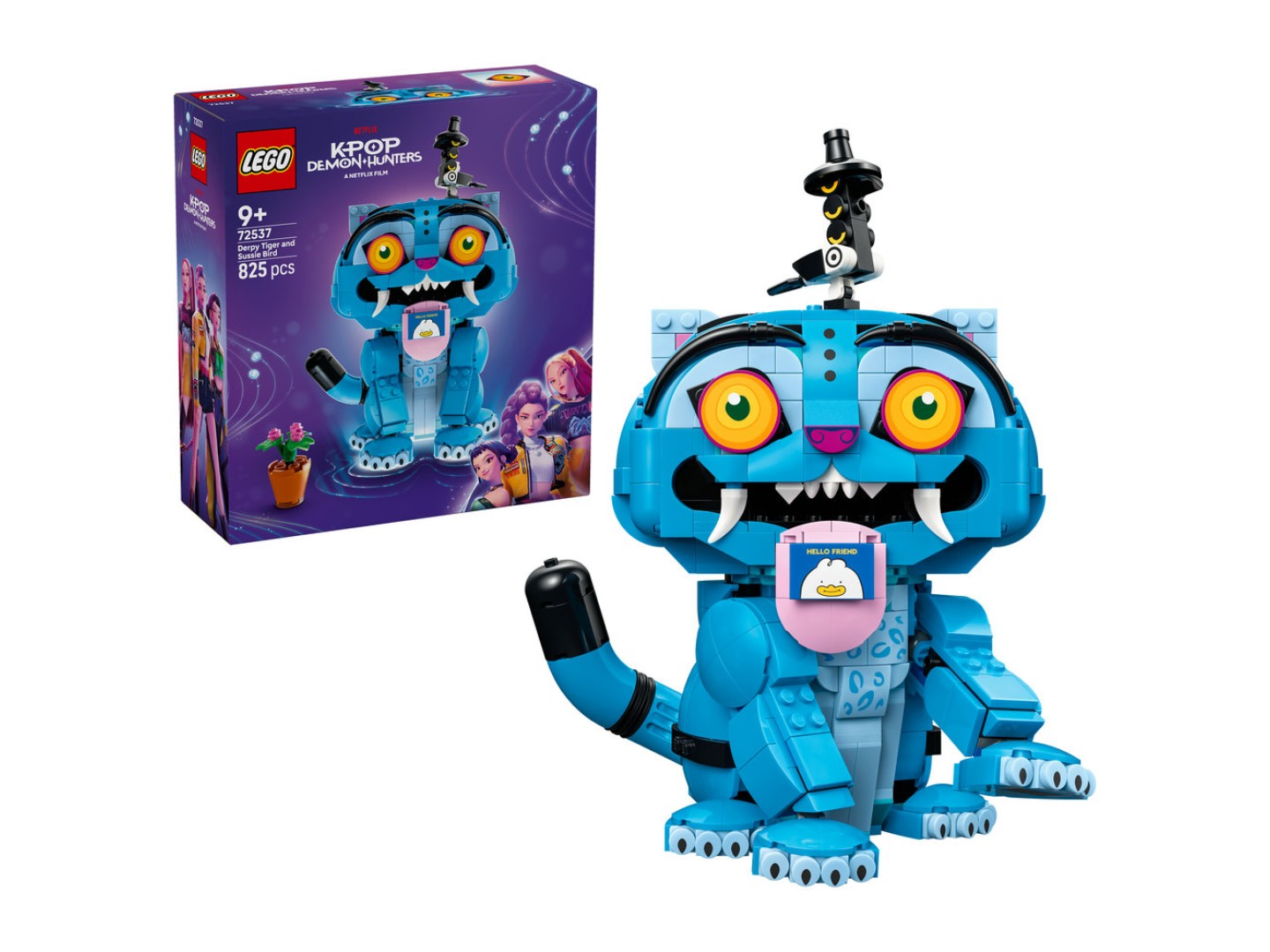 Конструктор LEGO KPop Demon Hunters Тигр Дерпі та пташка Сассі (72537) — фото 1