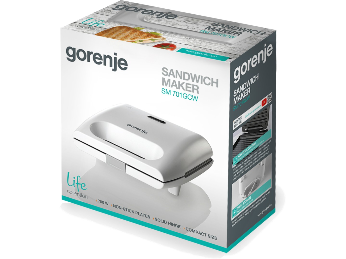 Бутербродниця Gorenje SM701GCW — фото 9