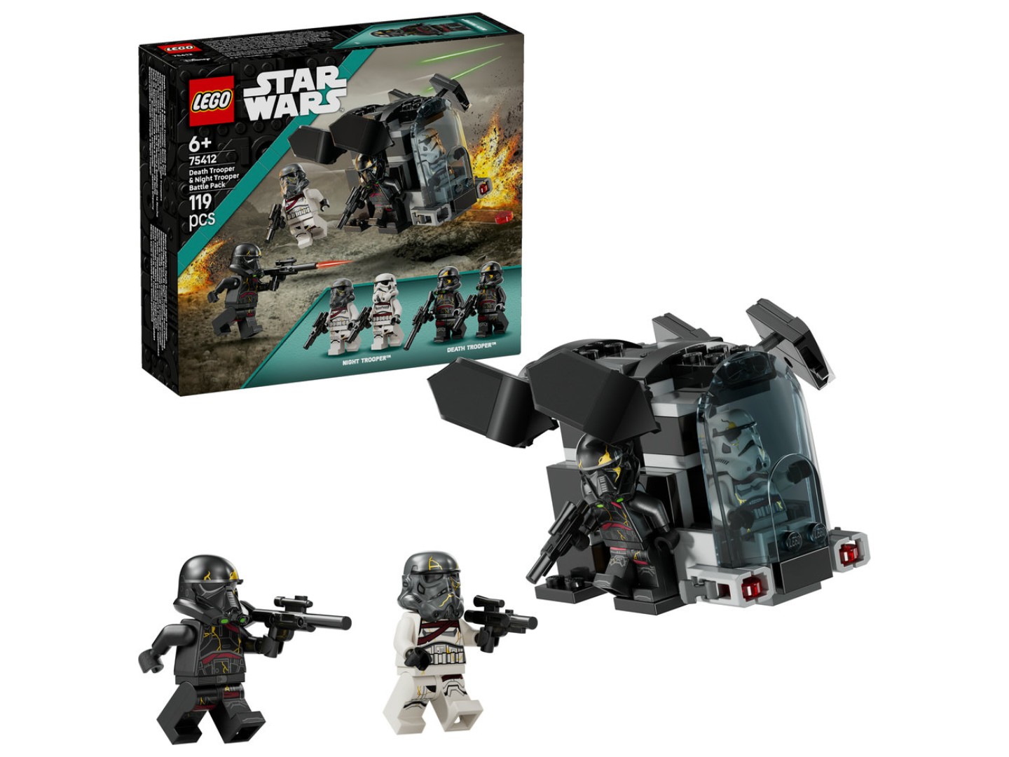 Конструктор LEGO Star Wars Бойовий набір «Боєць смерті і Нічний піхотинець» (75412) — фото 1