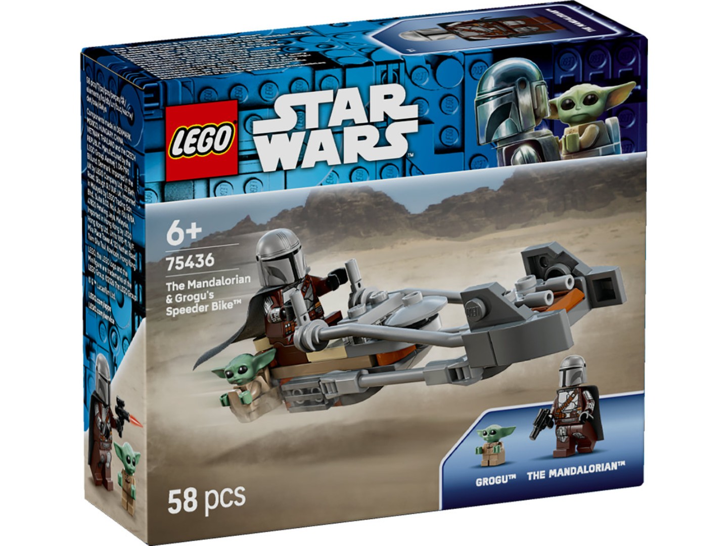 Конструктор LEGO Star Wars TM Швидкісний мотоцикл Мандалорця й Ґроґу (75436) — фото 14