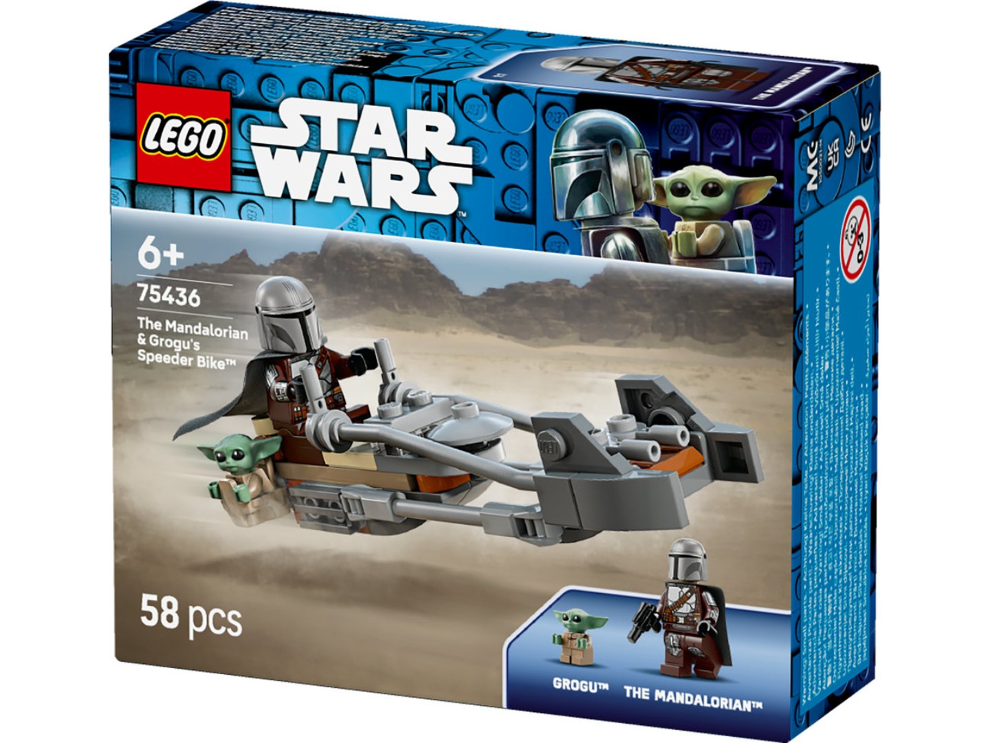 Конструктор LEGO Star Wars TM Швидкісний мотоцикл Мандалорця й Ґроґу (75436) — фото 16