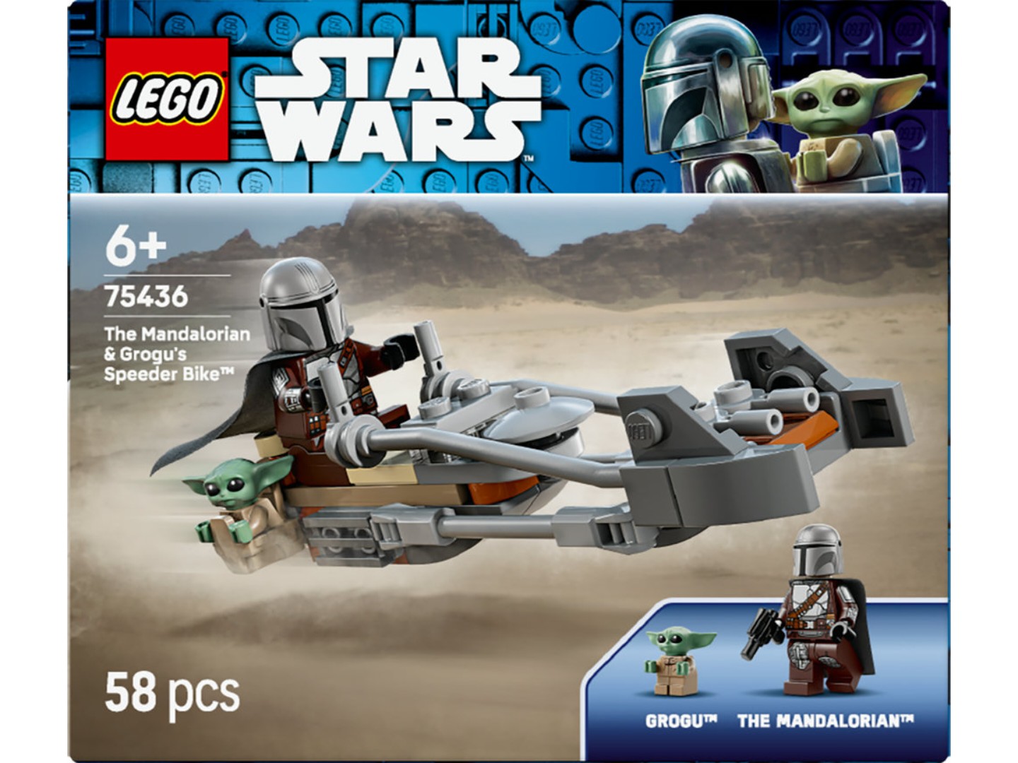 Конструктор LEGO Star Wars TM Швидкісний мотоцикл Мандалорця й Ґроґу (75436) — фото 15
