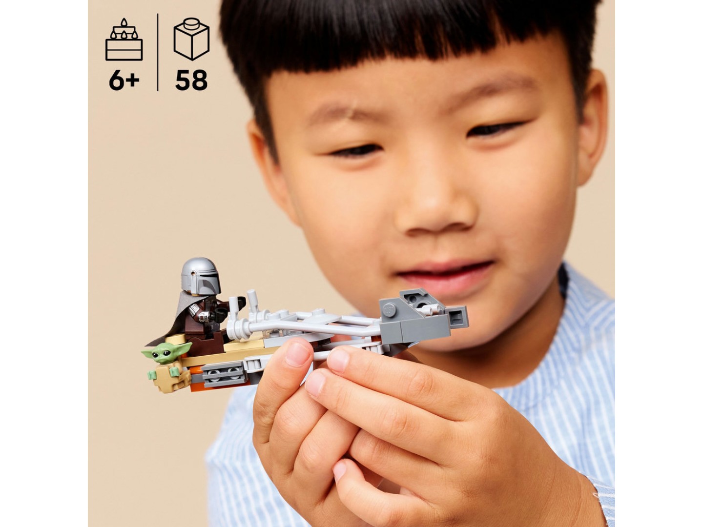 Конструктор LEGO Star Wars TM Швидкісний мотоцикл Мандалорця й Ґроґу (75436) — фото 4