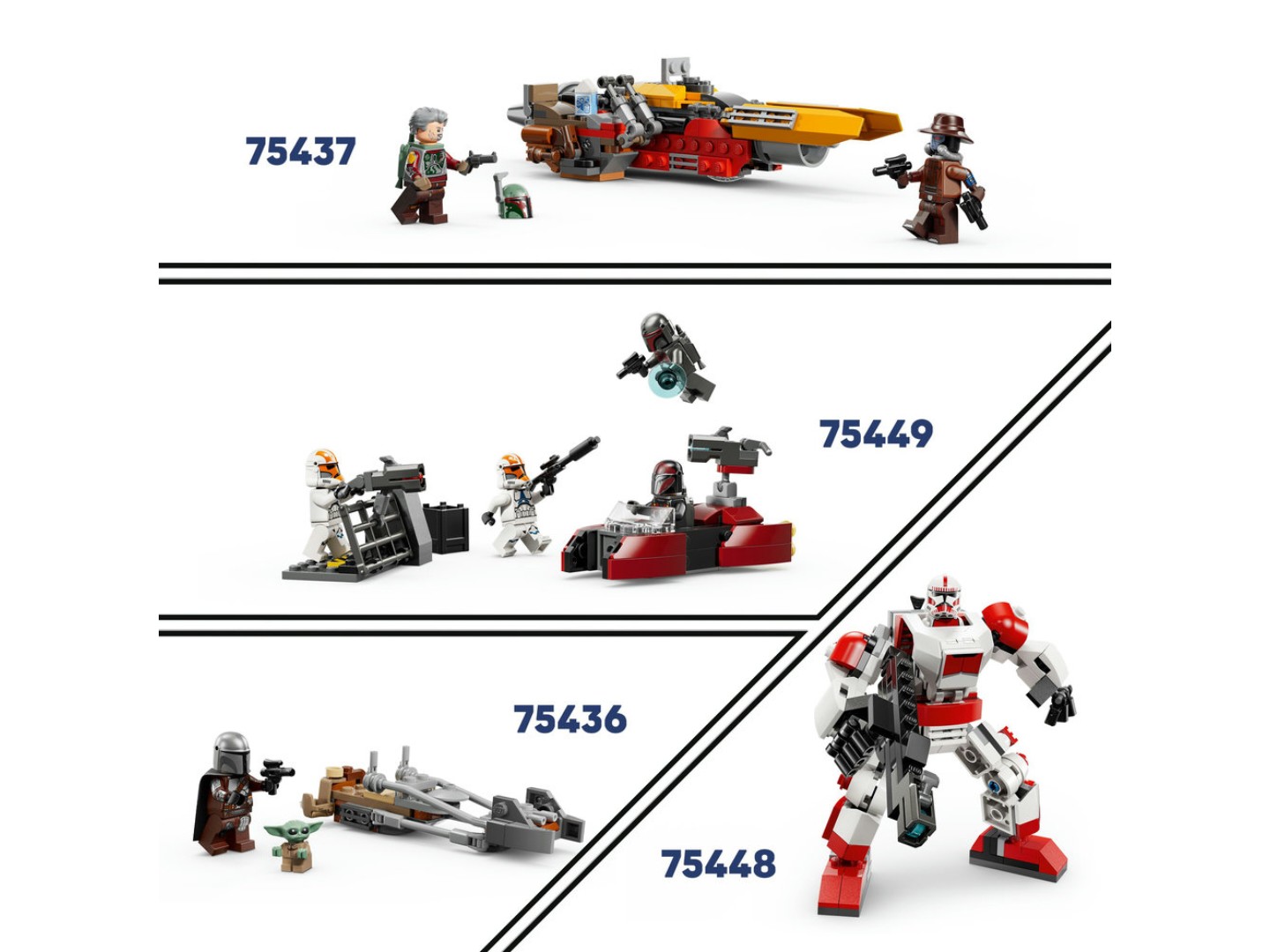 Конструктор LEGO Star Wars TM Швидкісний мотоцикл Мандалорця й Ґроґу (75436) — фото 11
