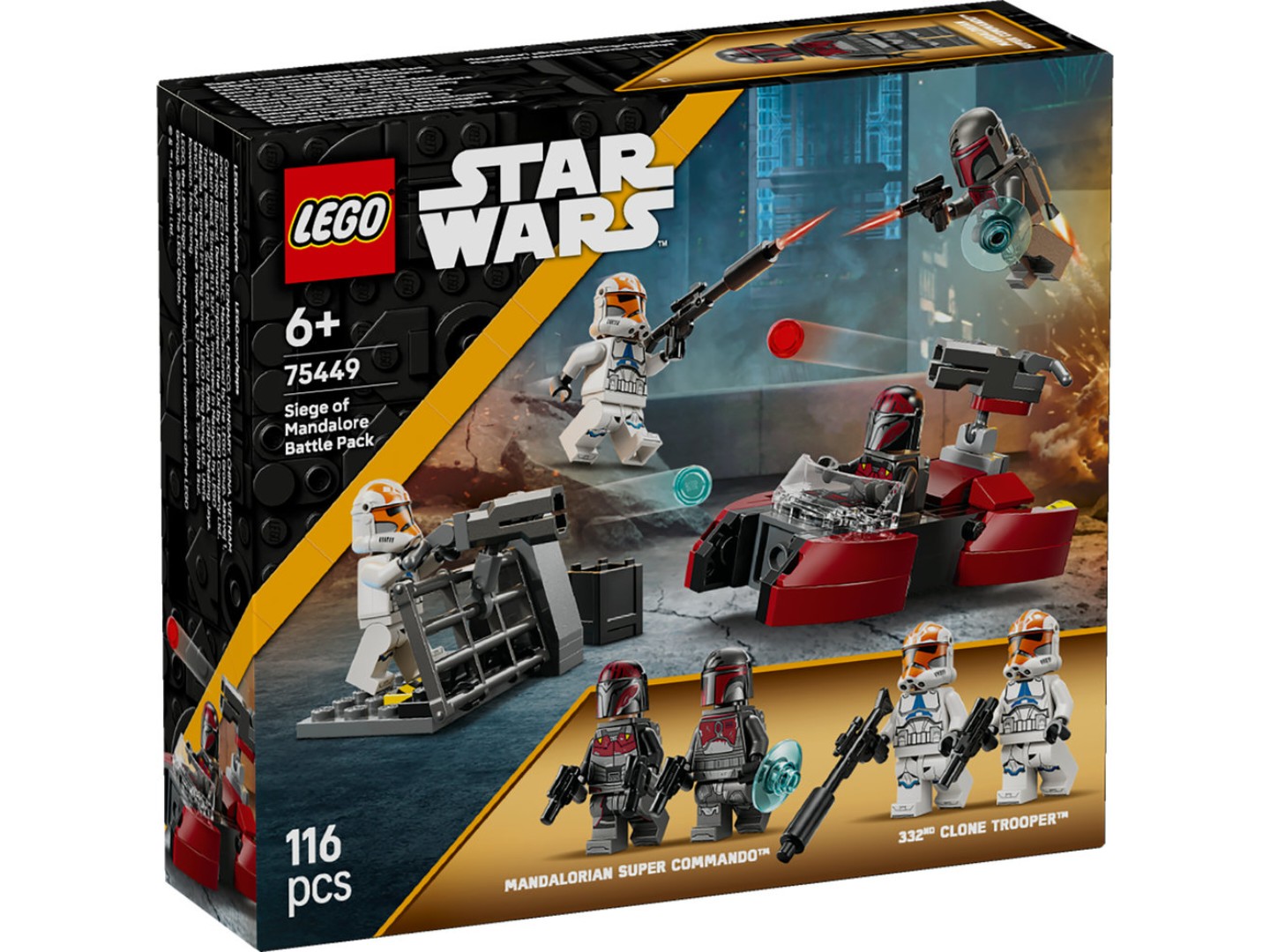 Конструктор LEGO Star Wars TM Бойовий комплект «Облога Мандалора» (75449) — фото 16