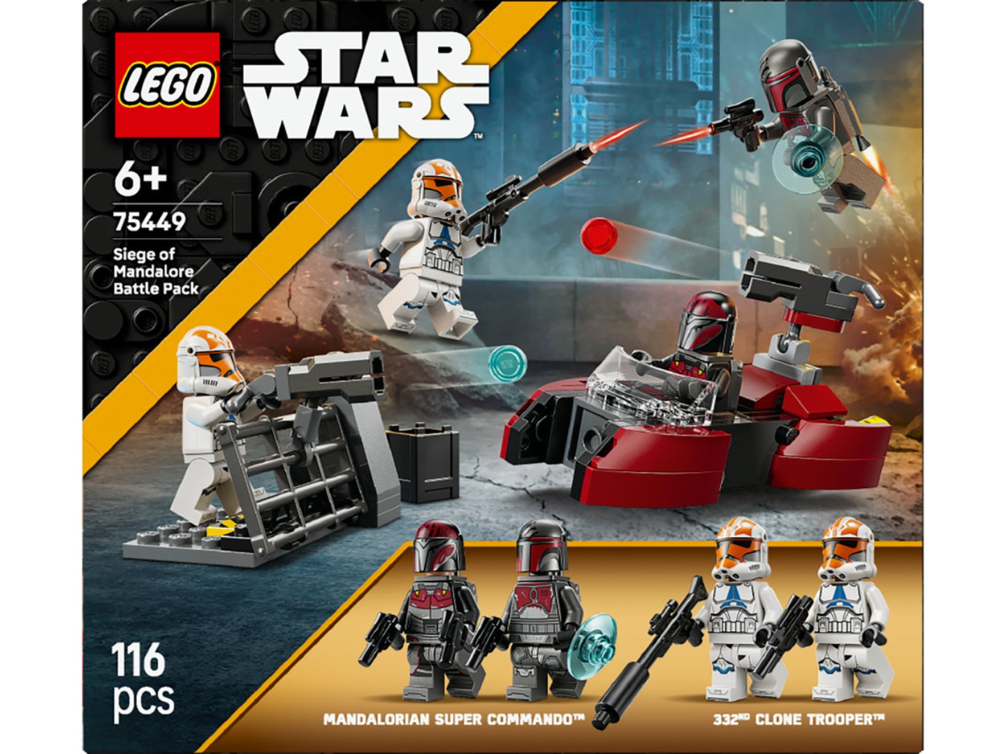 Конструктор LEGO Star Wars TM Бойовий комплект «Облога Мандалора» (75449) — фото 17