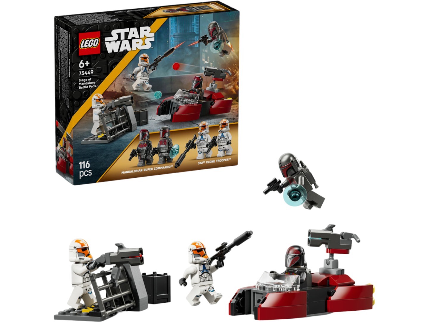 Конструктор LEGO Star Wars TM Бойовий комплект «Облога Мандалора» (75449) — фото 1