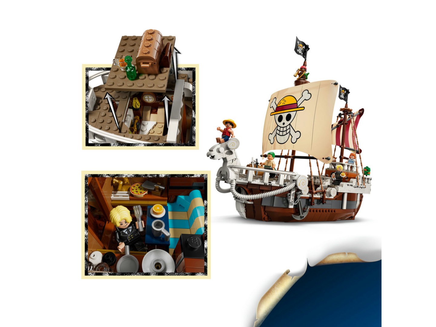 Конструктор LEGO ONE PIECE Піратський корабель «Всюдихідний Меррі» (75639) — фото 6