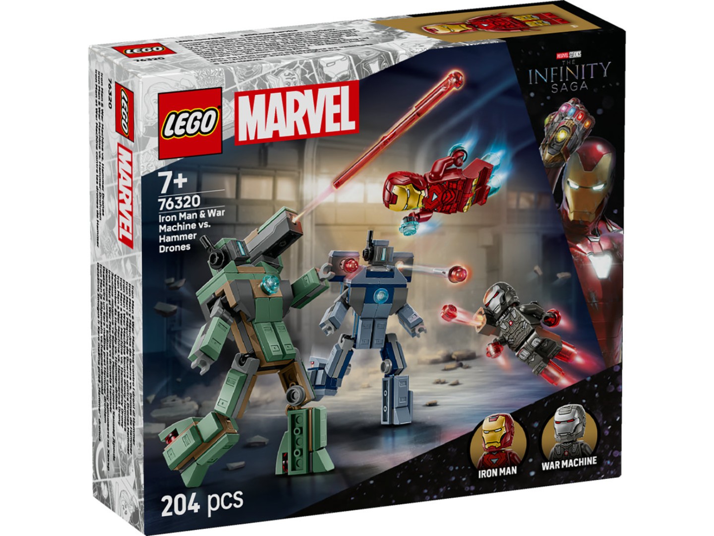Конструктор LEGO Super Heroes Marvel Залізна людина та Бойова Машина проти Хаммер Дронів (76320) — фото 10