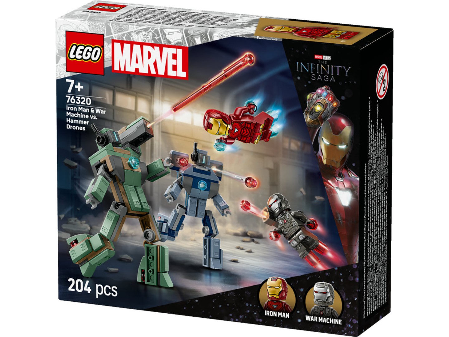 Конструктор LEGO Super Heroes Marvel Залізна людина та Бойова Машина проти Хаммер Дронів (76320) — фото 12