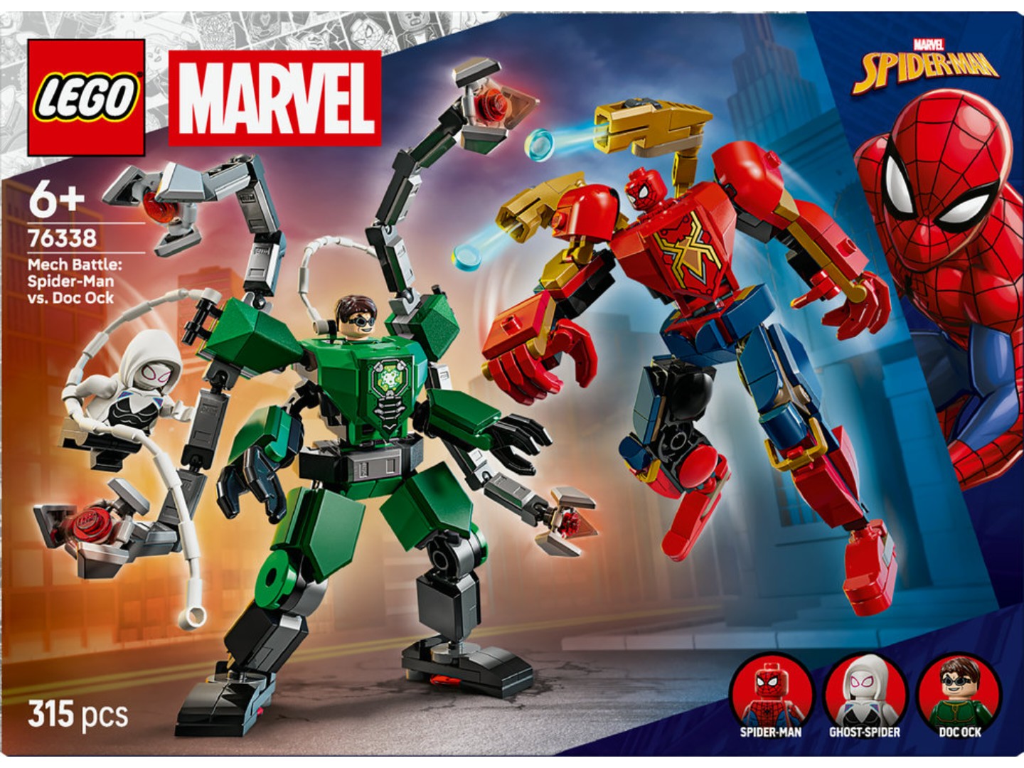 Конструктор LEGO Super Heroes Marvel Битва роботів: Людина-павук vs. Доктор Восьминог (76338) — фото 13