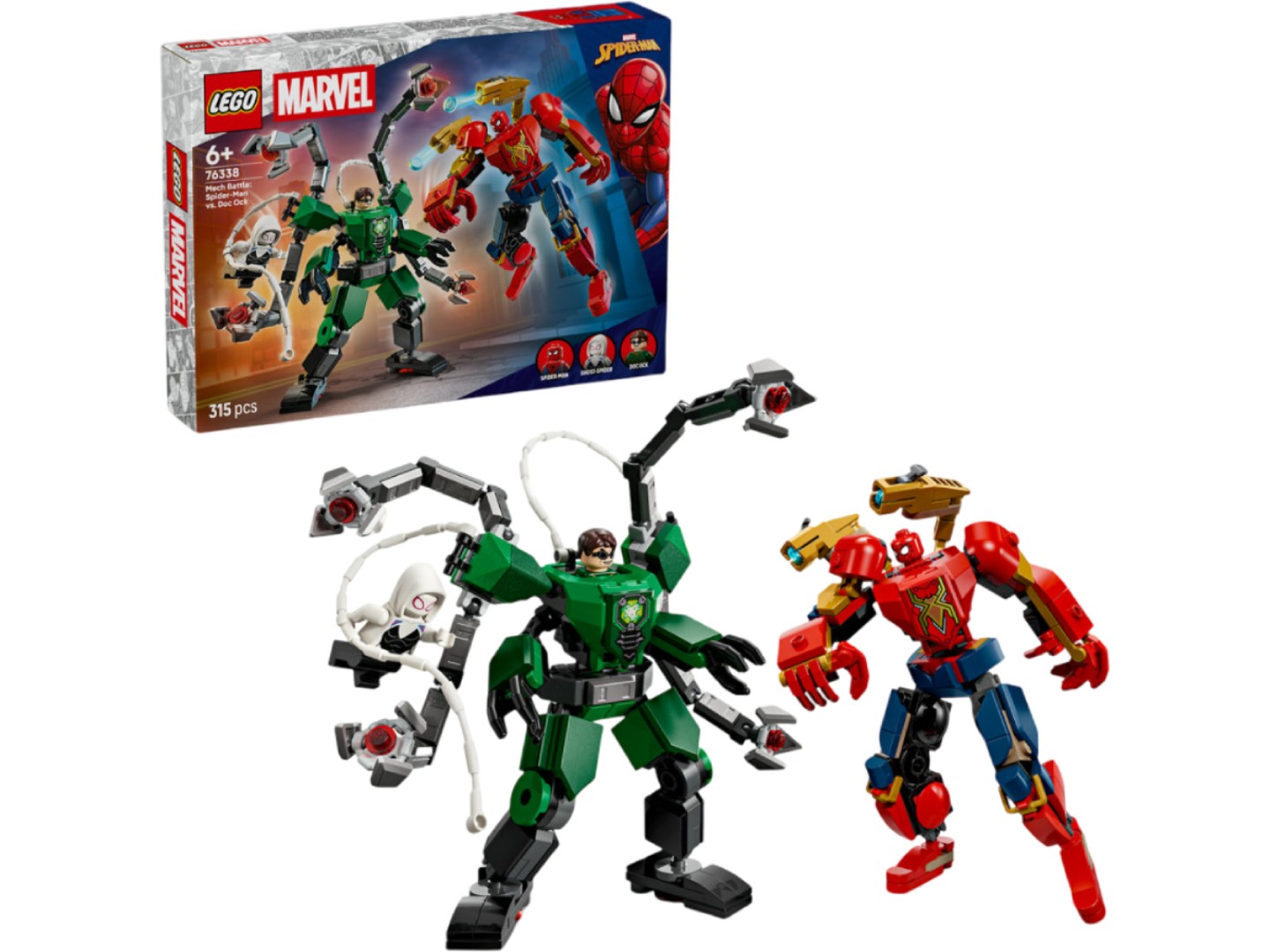 Конструктор LEGO Super Heroes Marvel Битва роботів: Людина-павук vs. Доктор Восьминог (76338) — фото 1