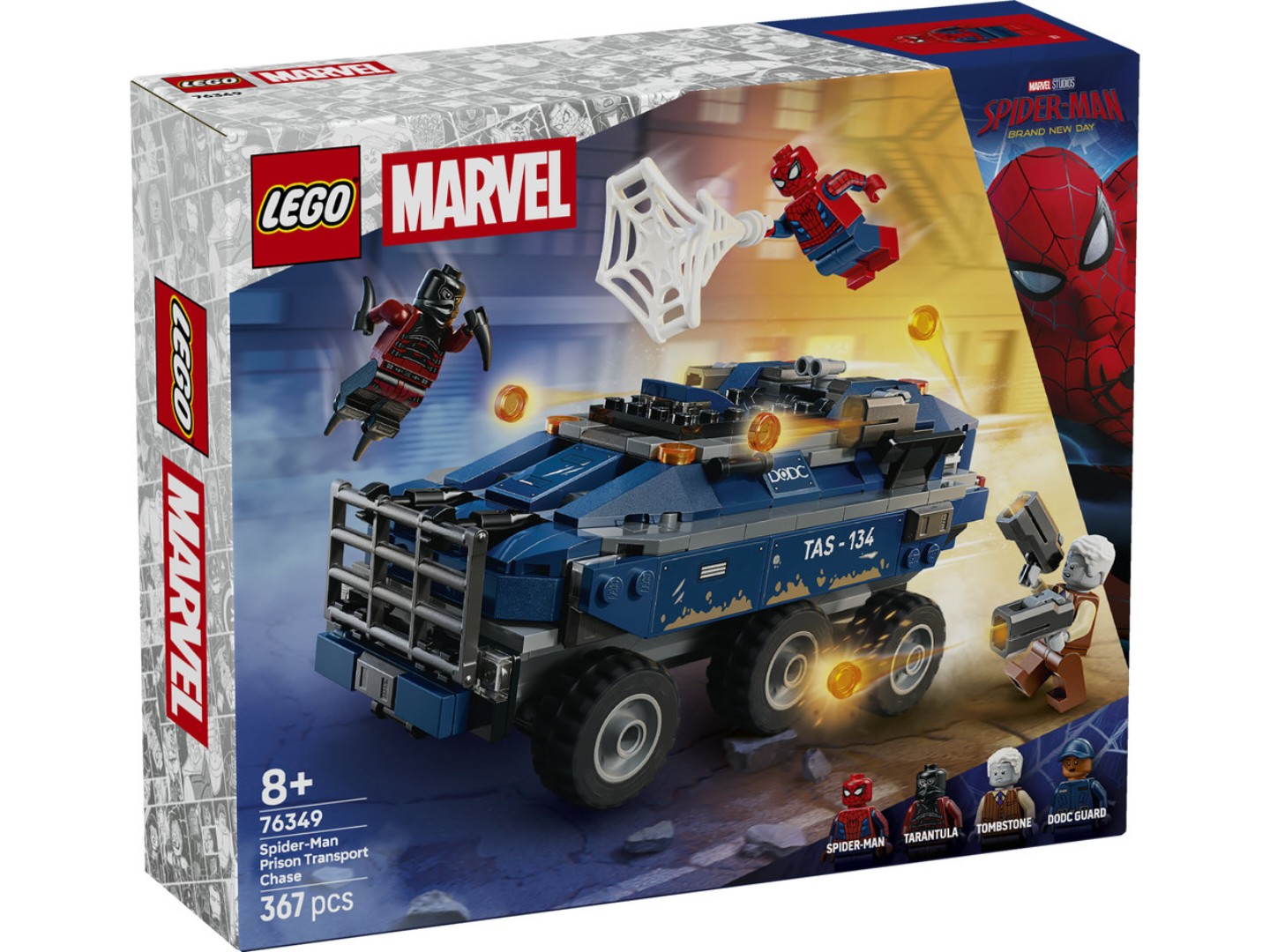 Конструктор LEGO Super Heroes Marvel Переслідування Людиною-Павуком машини для перевезення злочинців (76349) — фото 11
