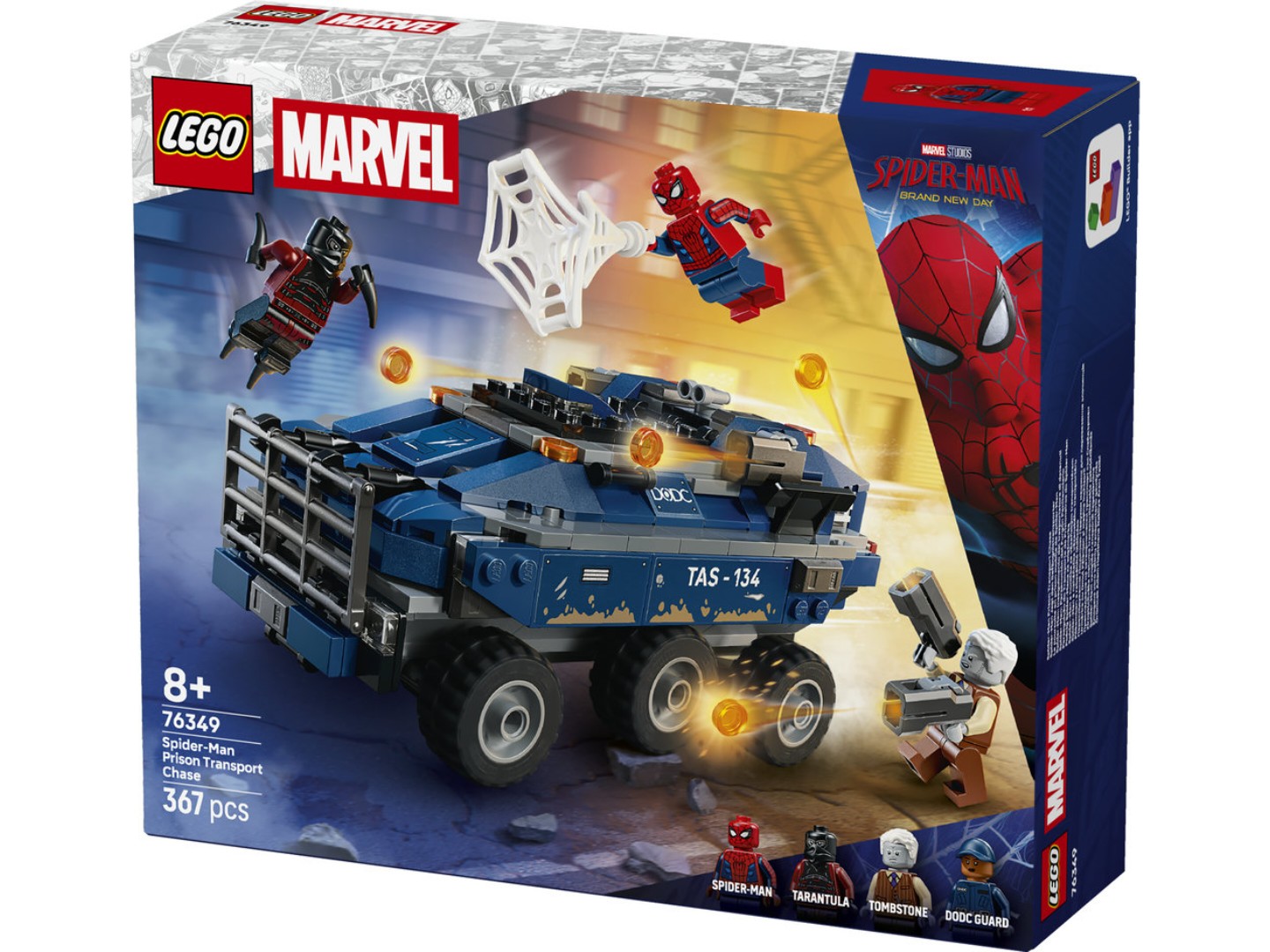 Конструктор LEGO Super Heroes Marvel Переслідування Людиною-Павуком машини для перевезення злочинців (76349) — фото 13