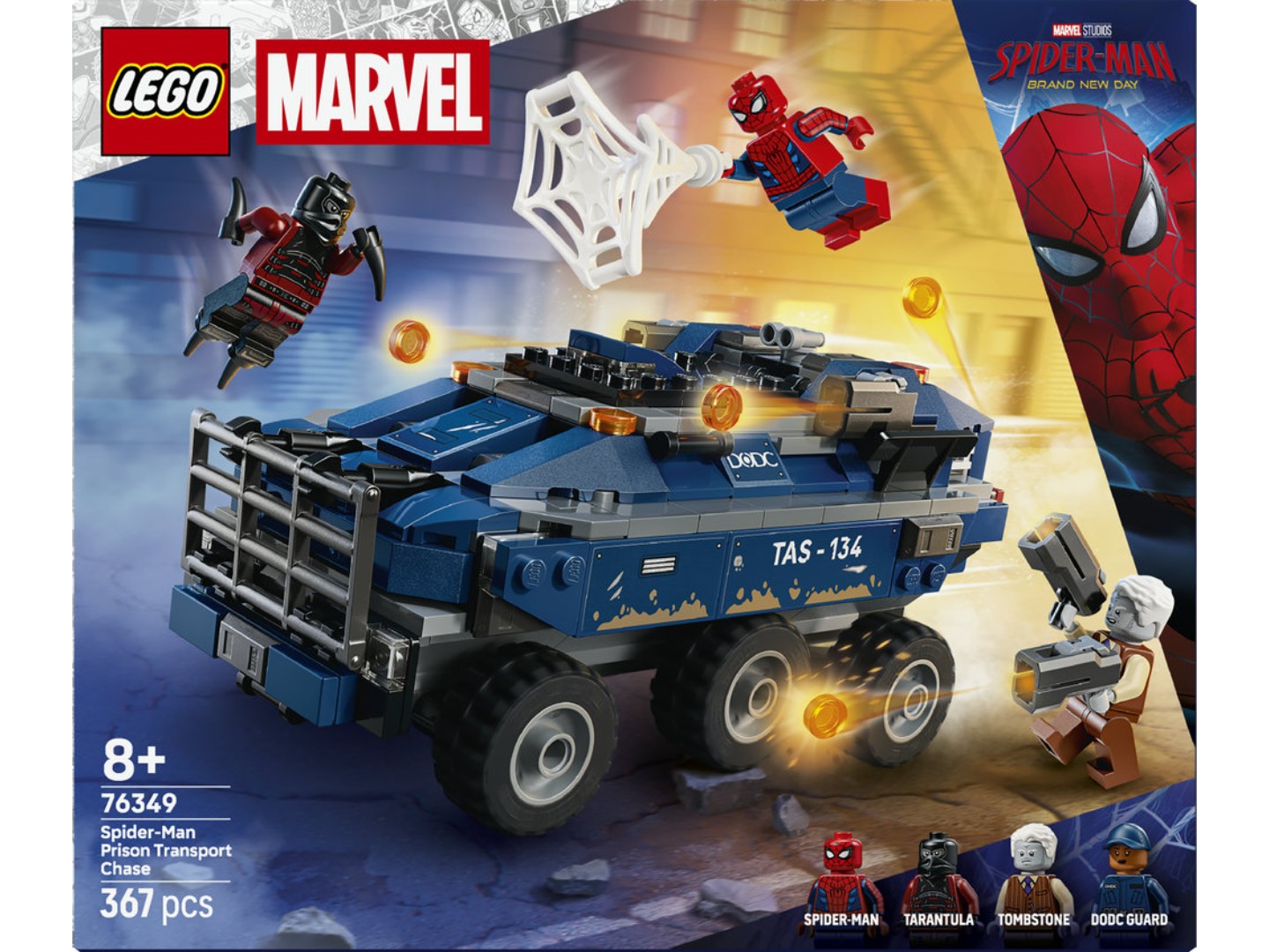 Конструктор LEGO Super Heroes Marvel Переслідування Людиною-Павуком машини для перевезення злочинців (76349) — фото 12
