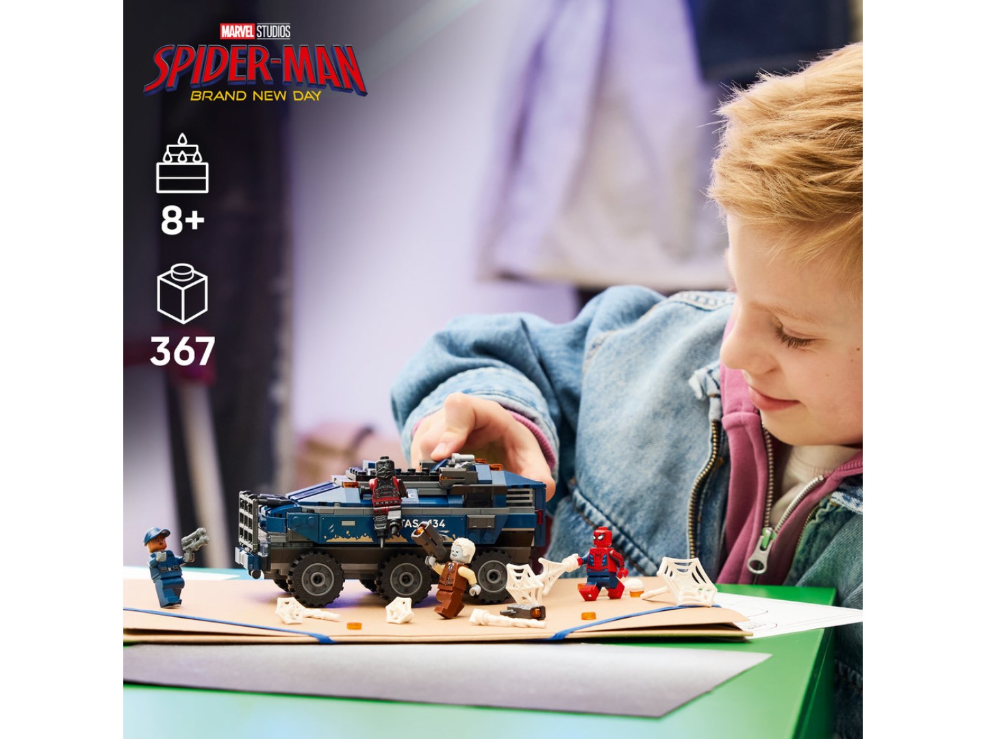 Конструктор LEGO Super Heroes Marvel Переслідування Людиною-Павуком машини для перевезення злочинців (76349) — фото 4
