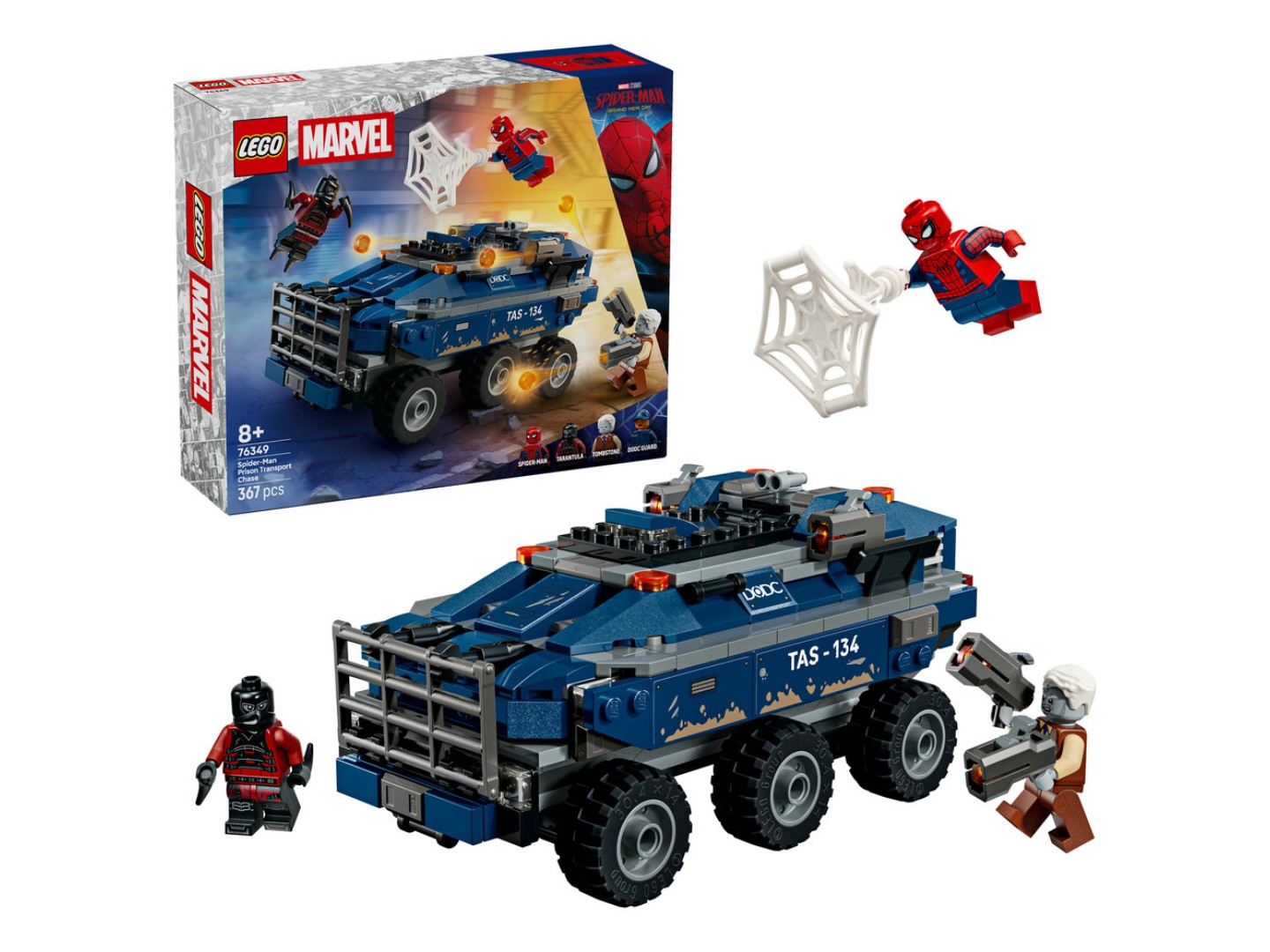 Конструктор LEGO Super Heroes Marvel Переслідування Людиною-Павуком машини для перевезення злочинців (76349) — фото 1