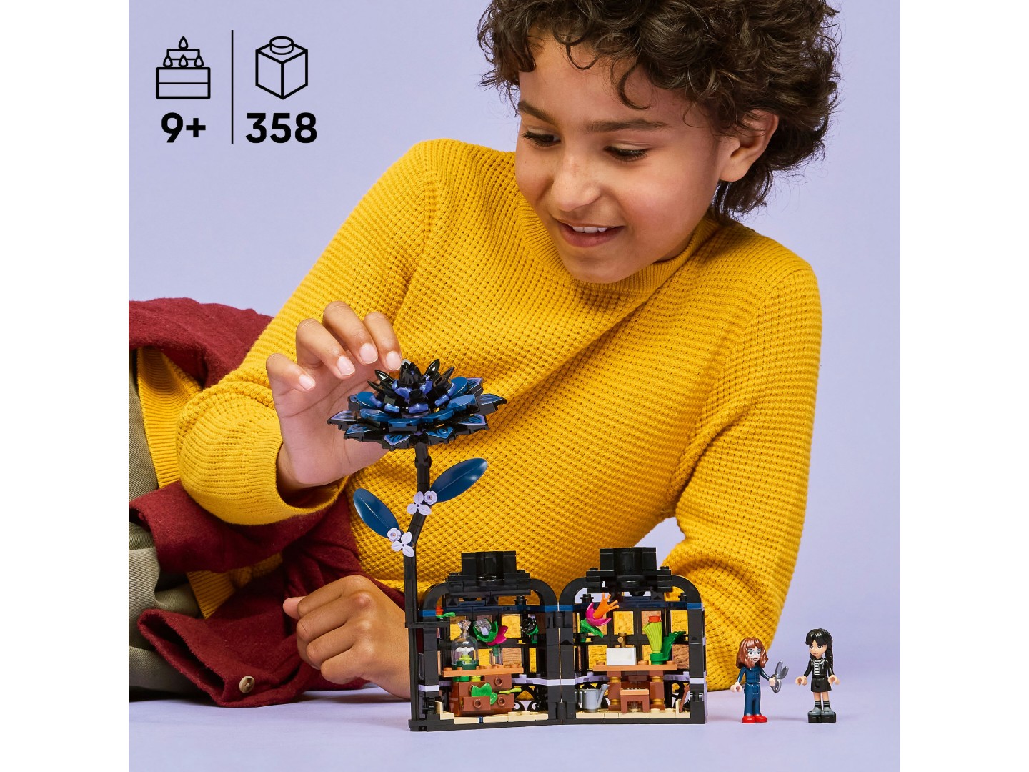 Конструктор LEGO Wednesday Квітка чорної жоржини (76784) — фото 4