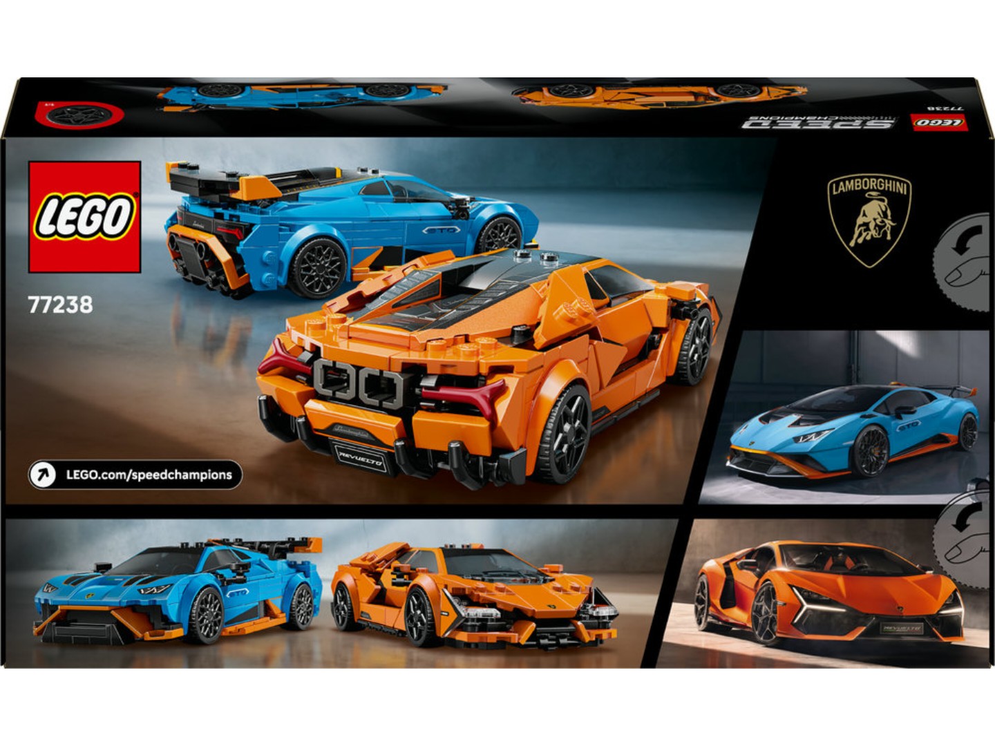 Конструктор LEGO Speed Champions Lamborghini Revuelto та Huracán STO (77238) — фото 2