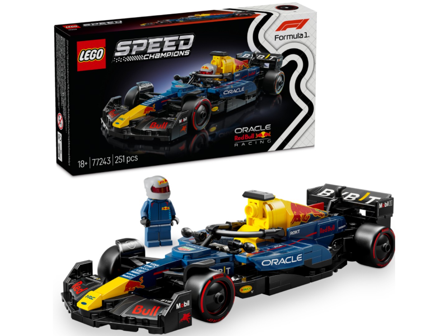 Конструктор LEGO Speed Champions Автомобіль для перегонів F1® Oracle Red Bull Racing RB20 (77243) — фото 1