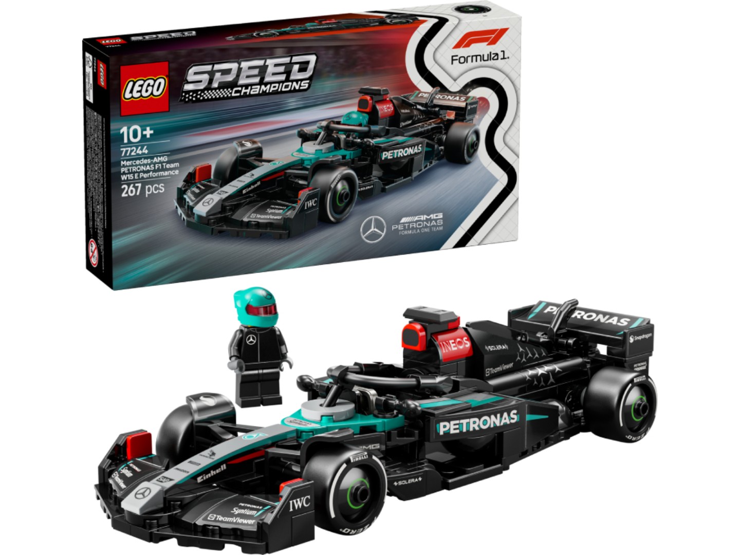 Конструктор LEGO Speed Champions Автомобіль для перегонів Mercedes-AMG F1® W15 (77244) — фото 1