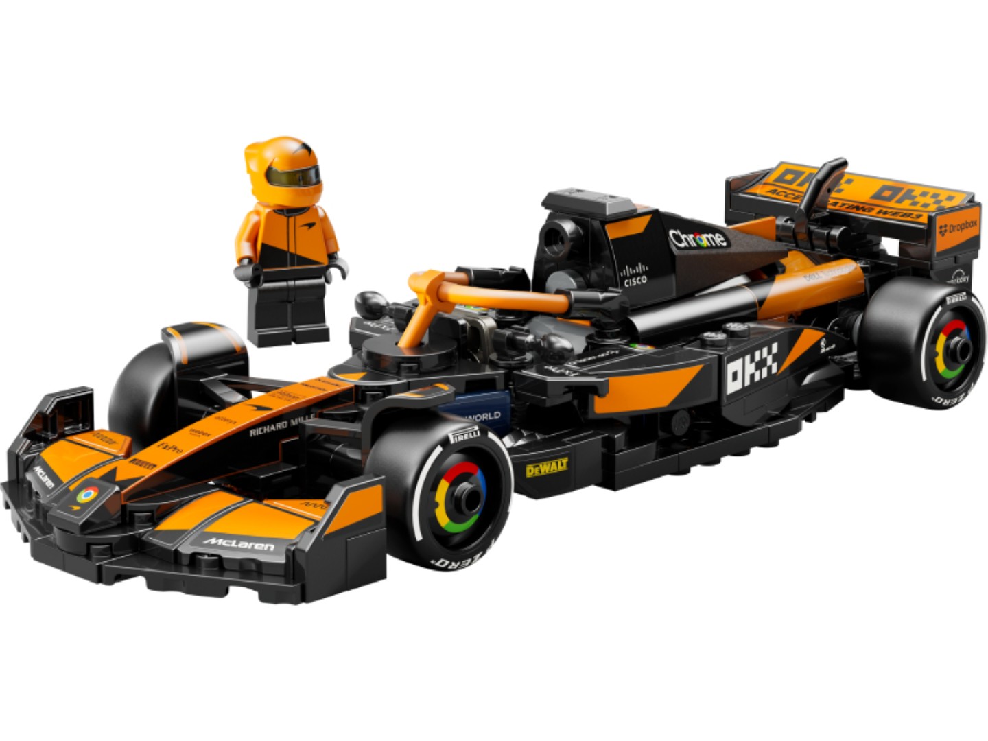 Конструктор LEGO Speed Champions Автомобіль для перегонів McLaren F1® Team MCL38 (77251) — фото 3
