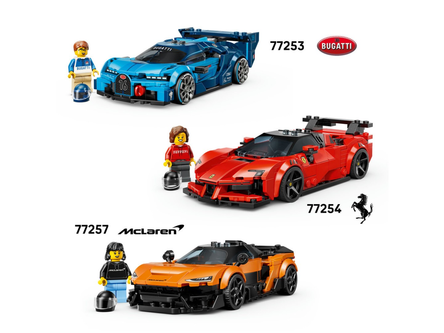 Конструктор LEGO Speed Champions Спортивний автомобіль Bugatti Vision GT Hyper (77253) — фото 9
