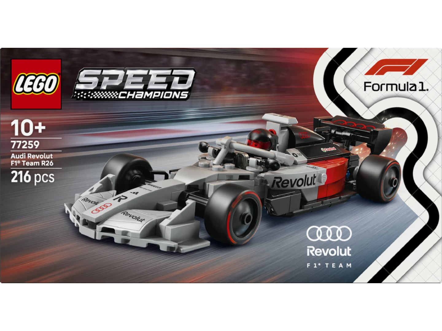 Конструктор LEGO Speed Champions Гоночний автомобіль Audi Revolut F1® Team R26 (77259) — фото 11