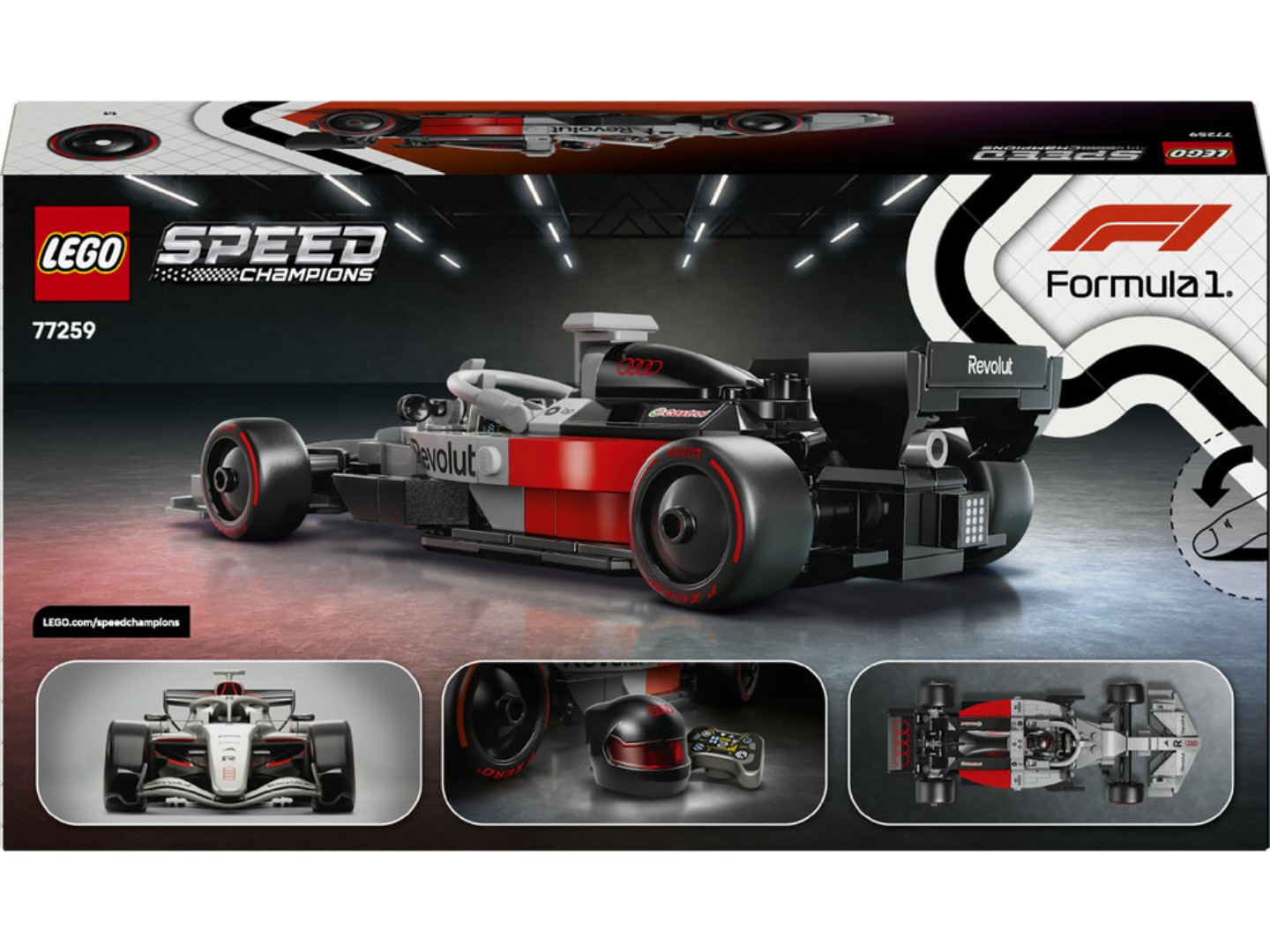 Конструктор LEGO Speed Champions Гоночний автомобіль Audi Revolut F1® Team R26 (77259) — фото 2