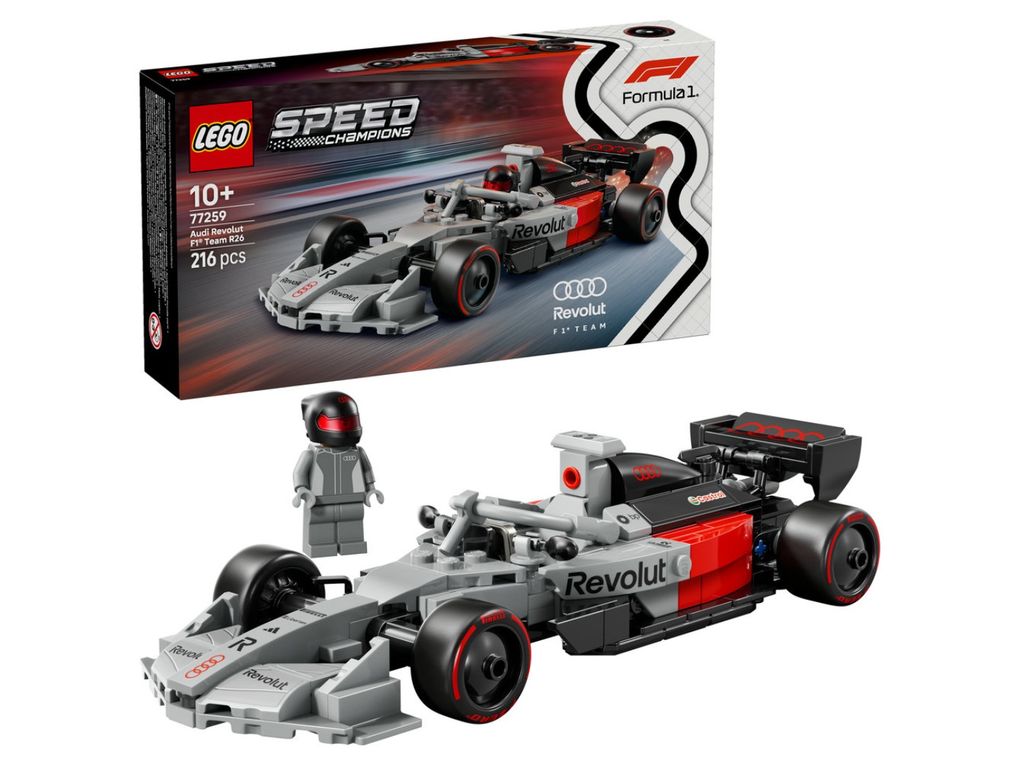 Конструктор LEGO Speed Champions Гоночний автомобіль Audi Revolut F1® Team R26 (77259) — фото 1