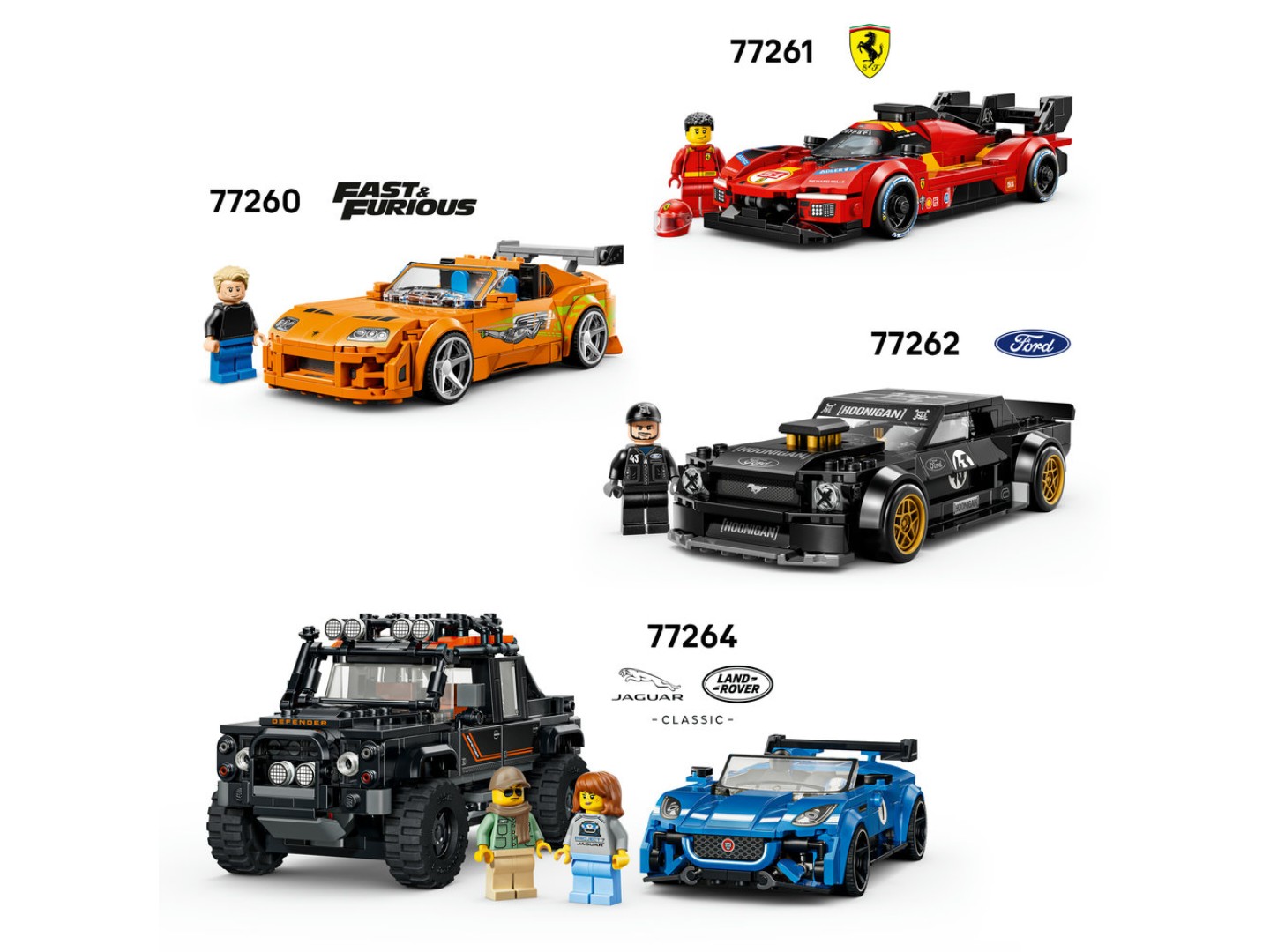 Конструктор LEGO Speed Champions Jaguar Project 7 та Land Rover Defender (77264) — фото 10