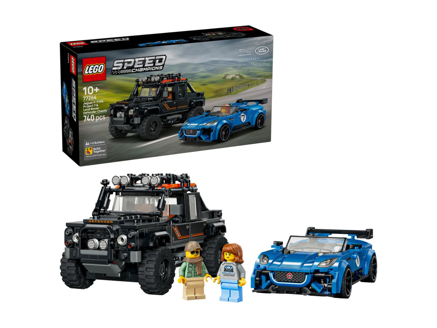 Конструктор LEGO Speed Champions Jaguar Project 7 та Land Rover Defender (77264) — фото 1