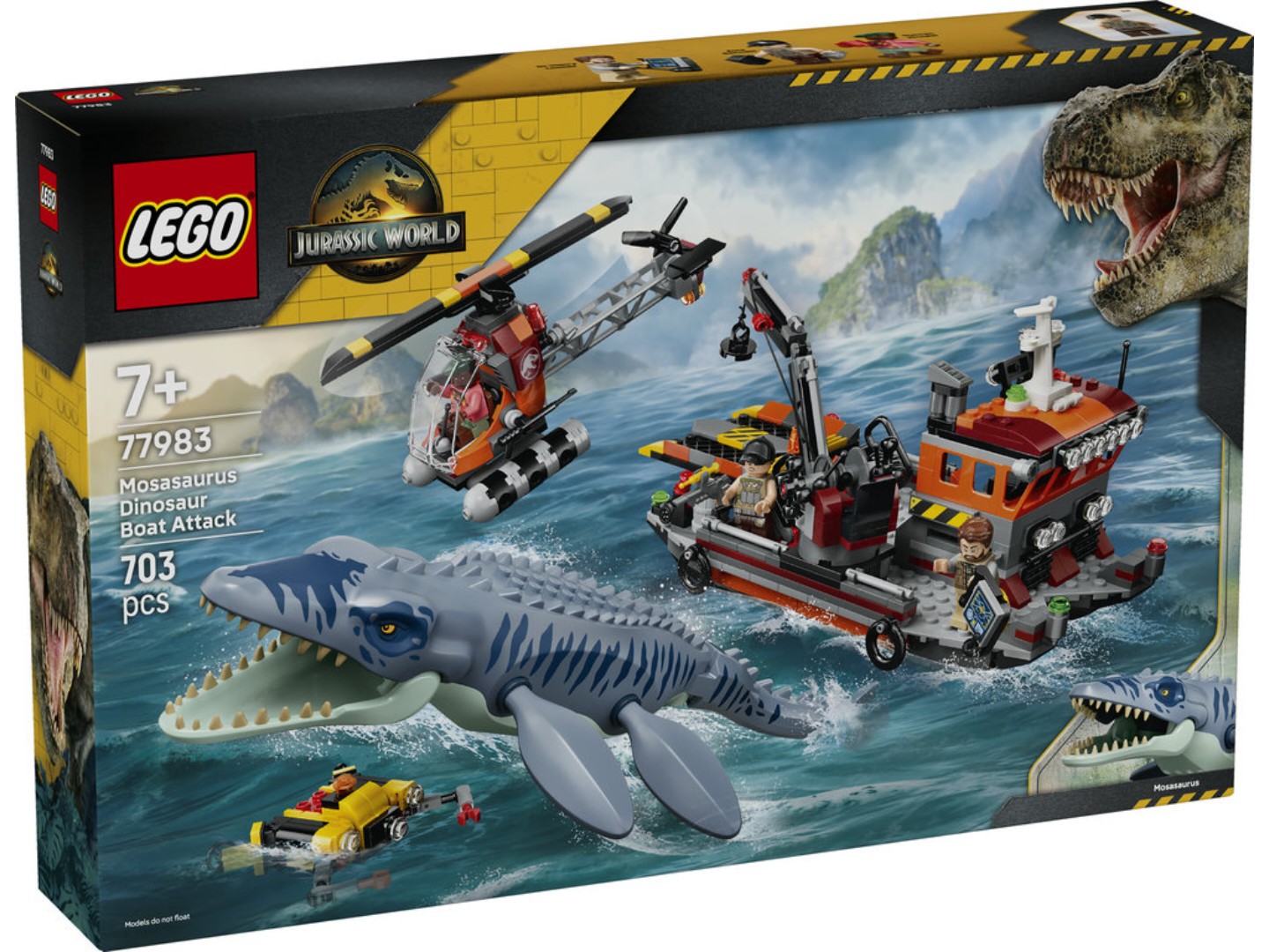 Конструктор LEGO Jurassic World Напад мозазавра на човен (77983) — фото 11